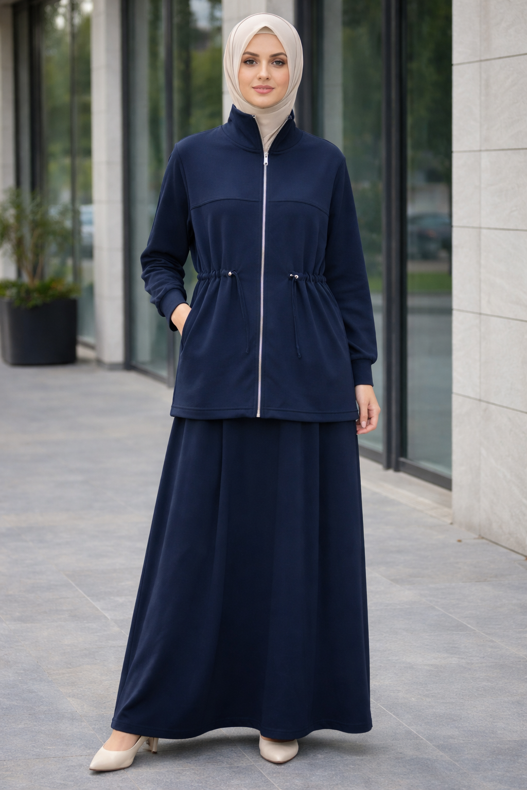 Wide leg toggled co ord