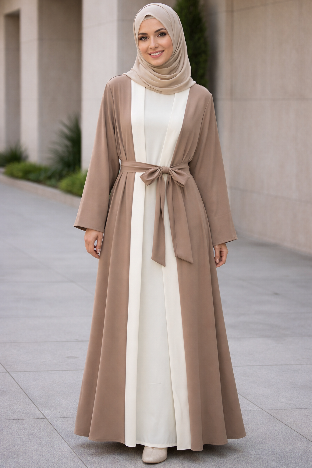 Two Tone Abaya