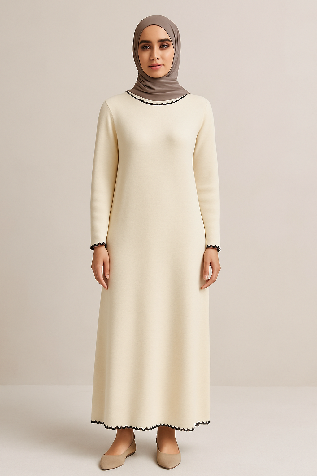 Scallop edge Dress