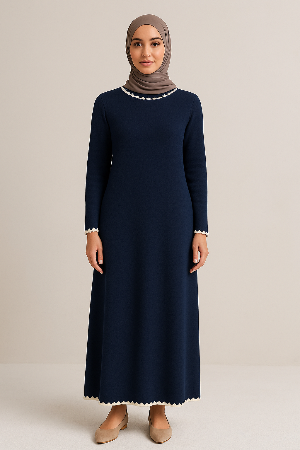 Scallop edge Dress