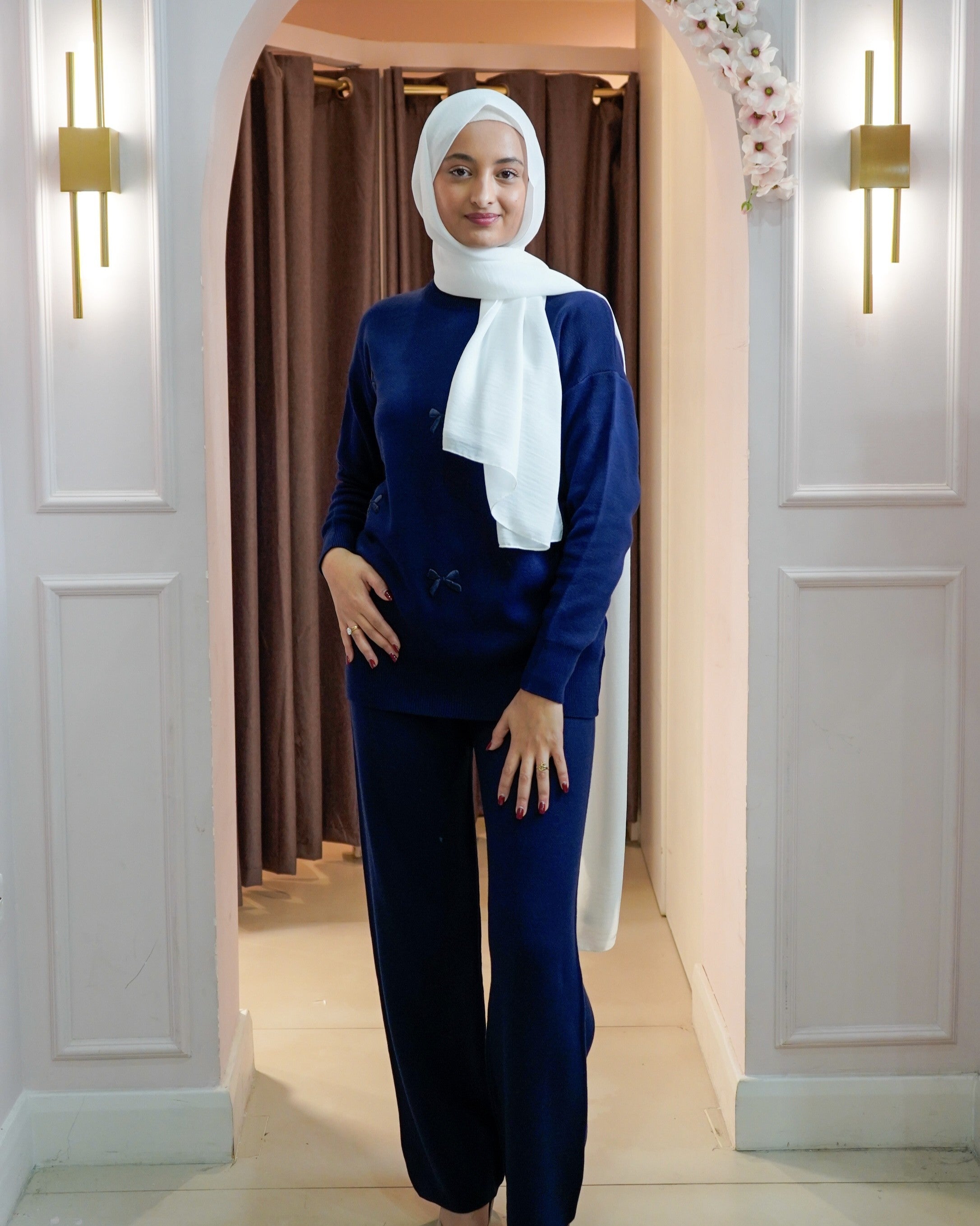 Bow Embroidered Co Ord