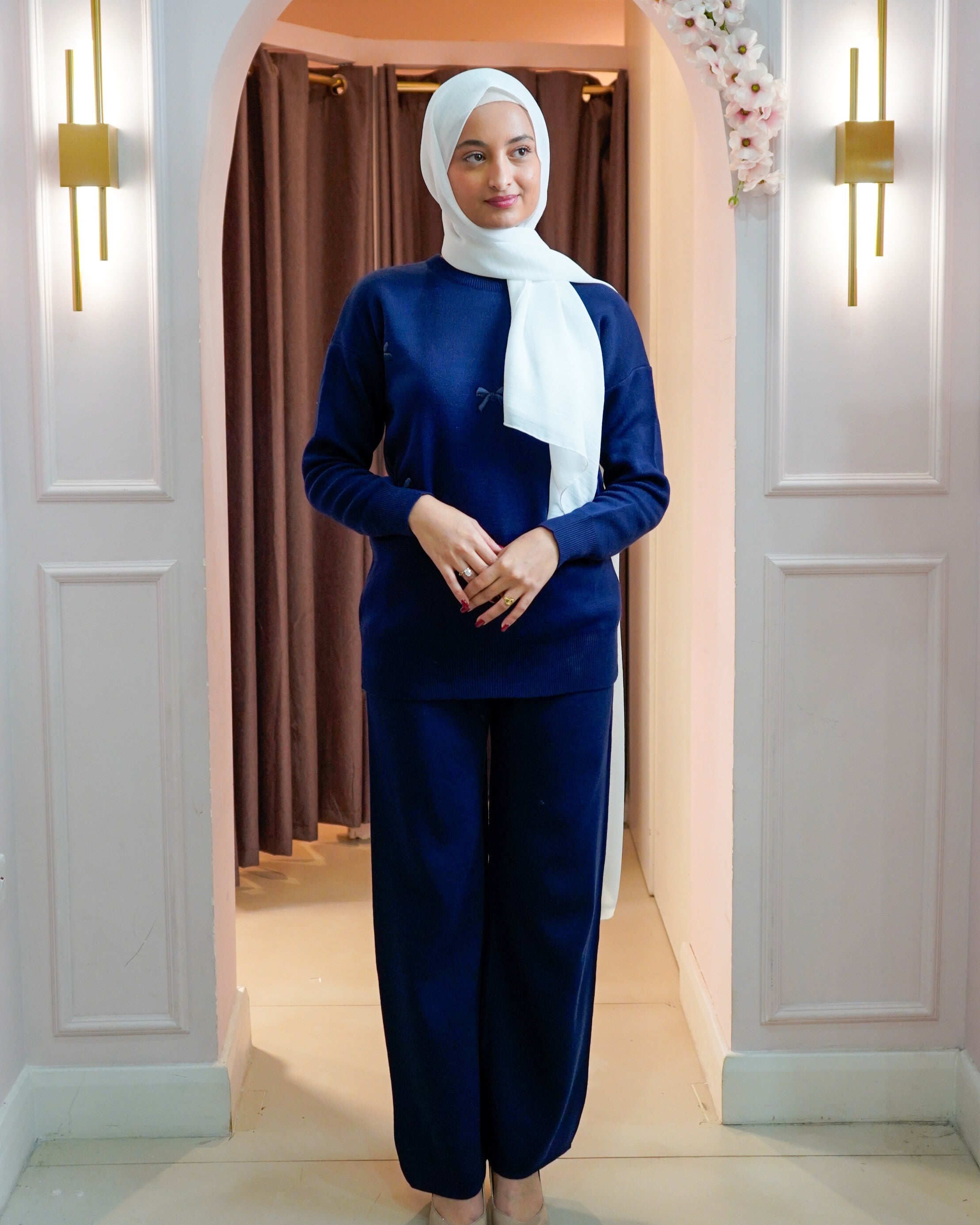 Bow Embroidered Co Ord