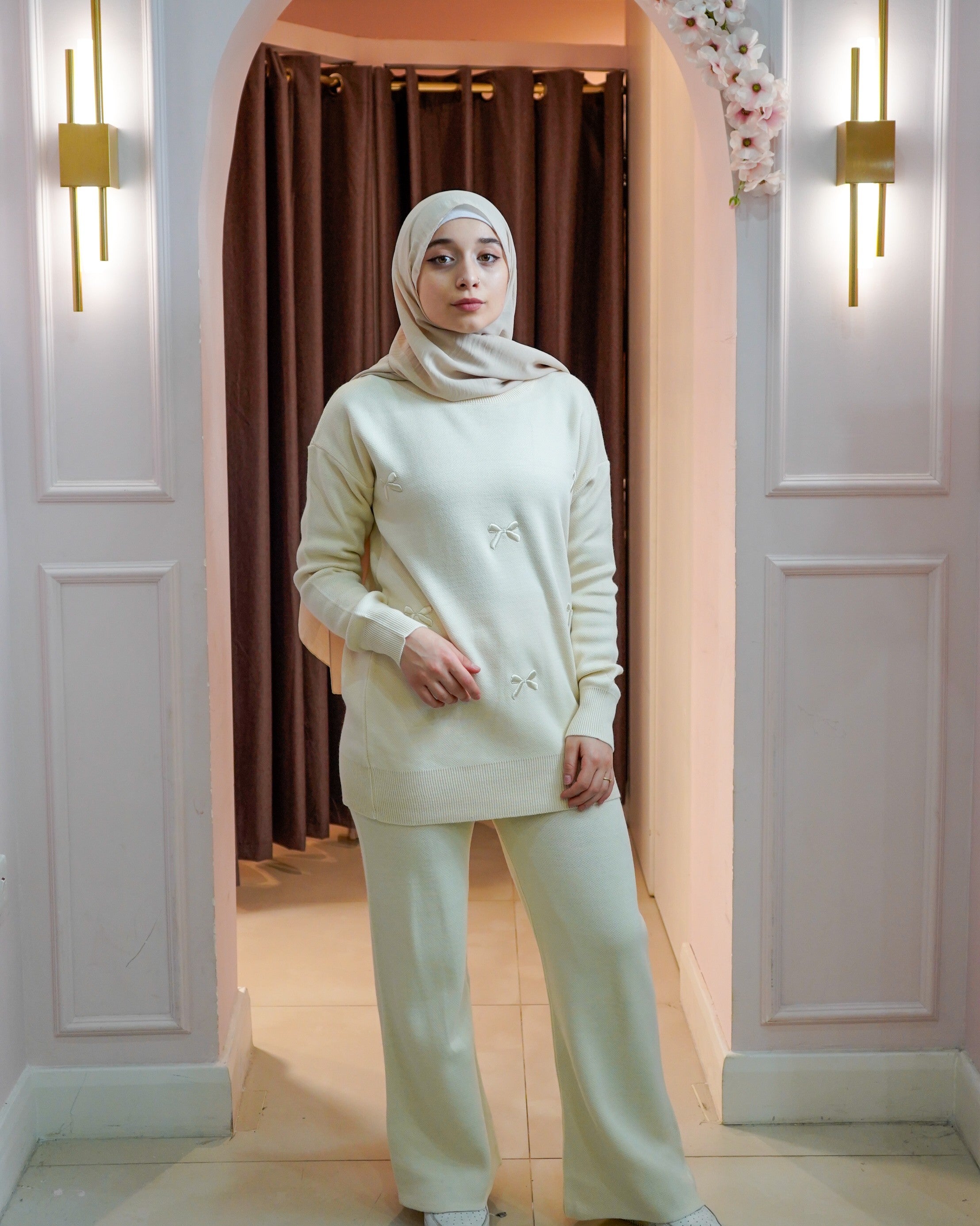 Bow Embroidered Co Ord