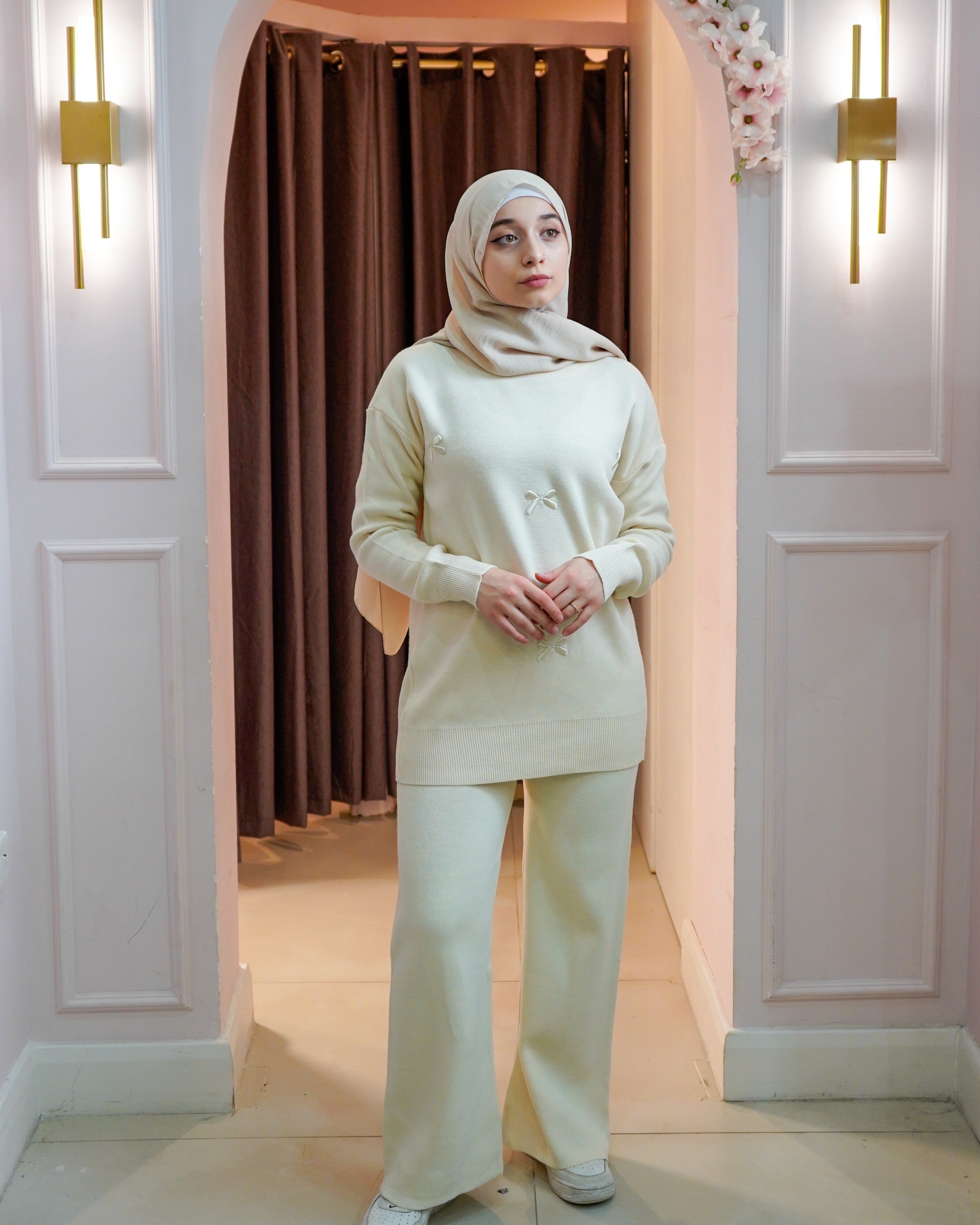 Bow Embroidered Co Ord