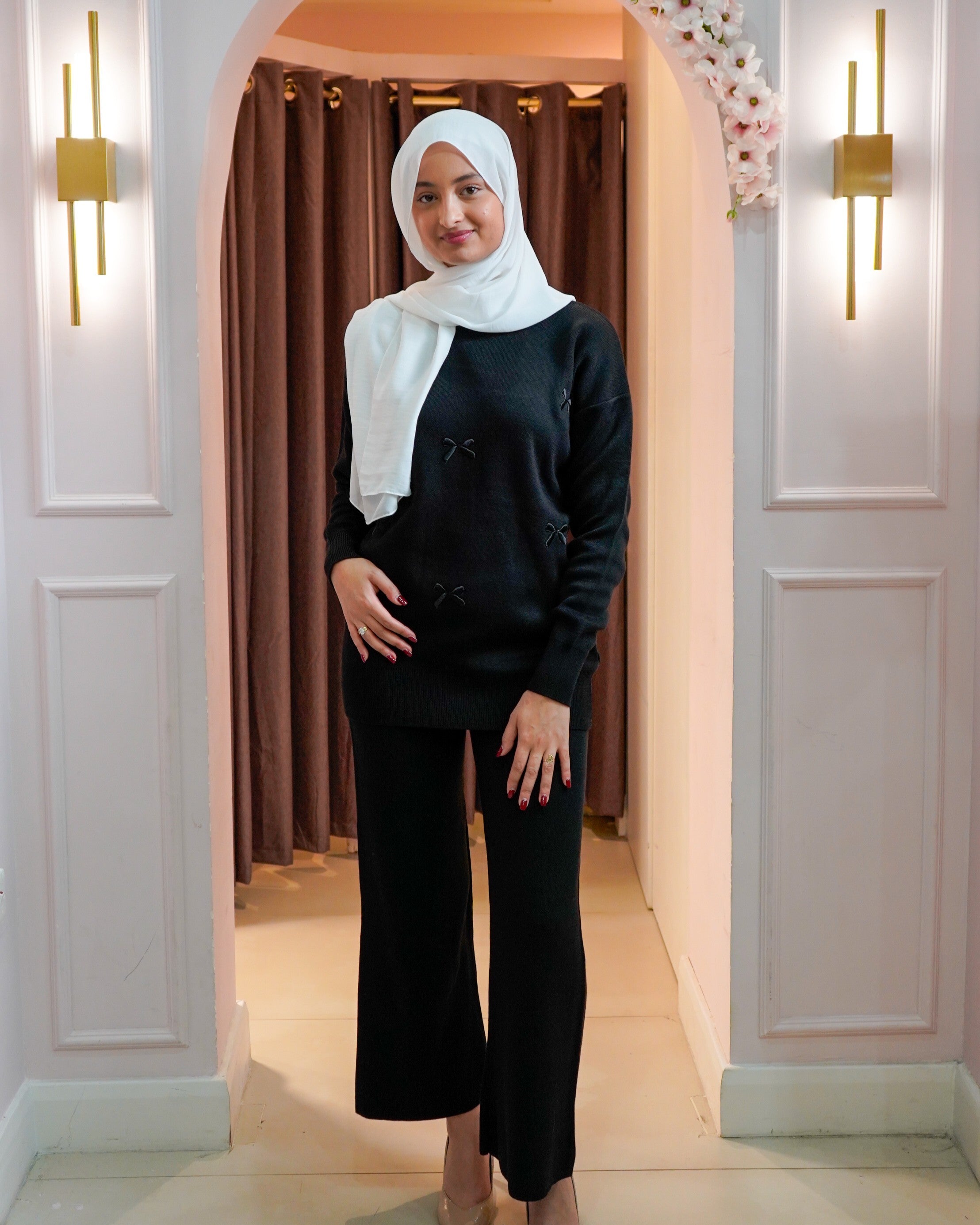 Bow Embroidered Co Ord