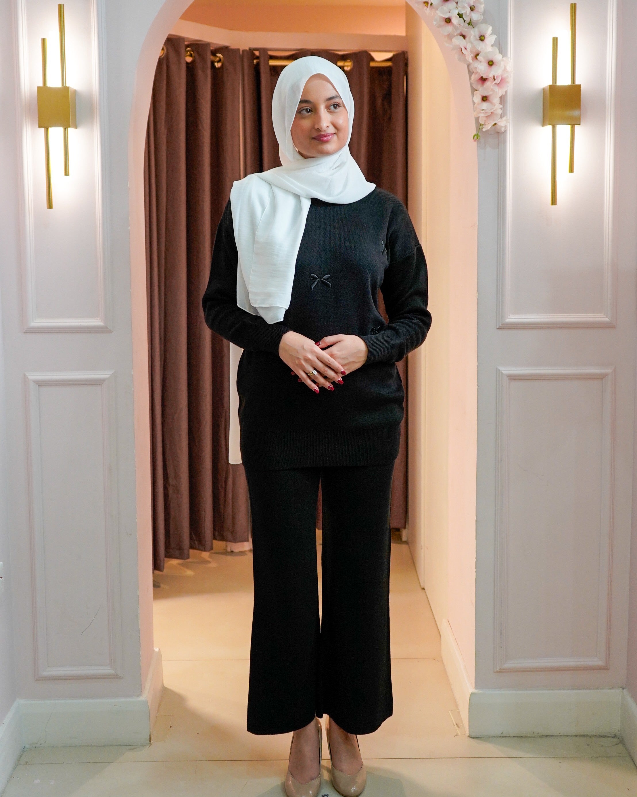 Bow Embroidered Co Ord