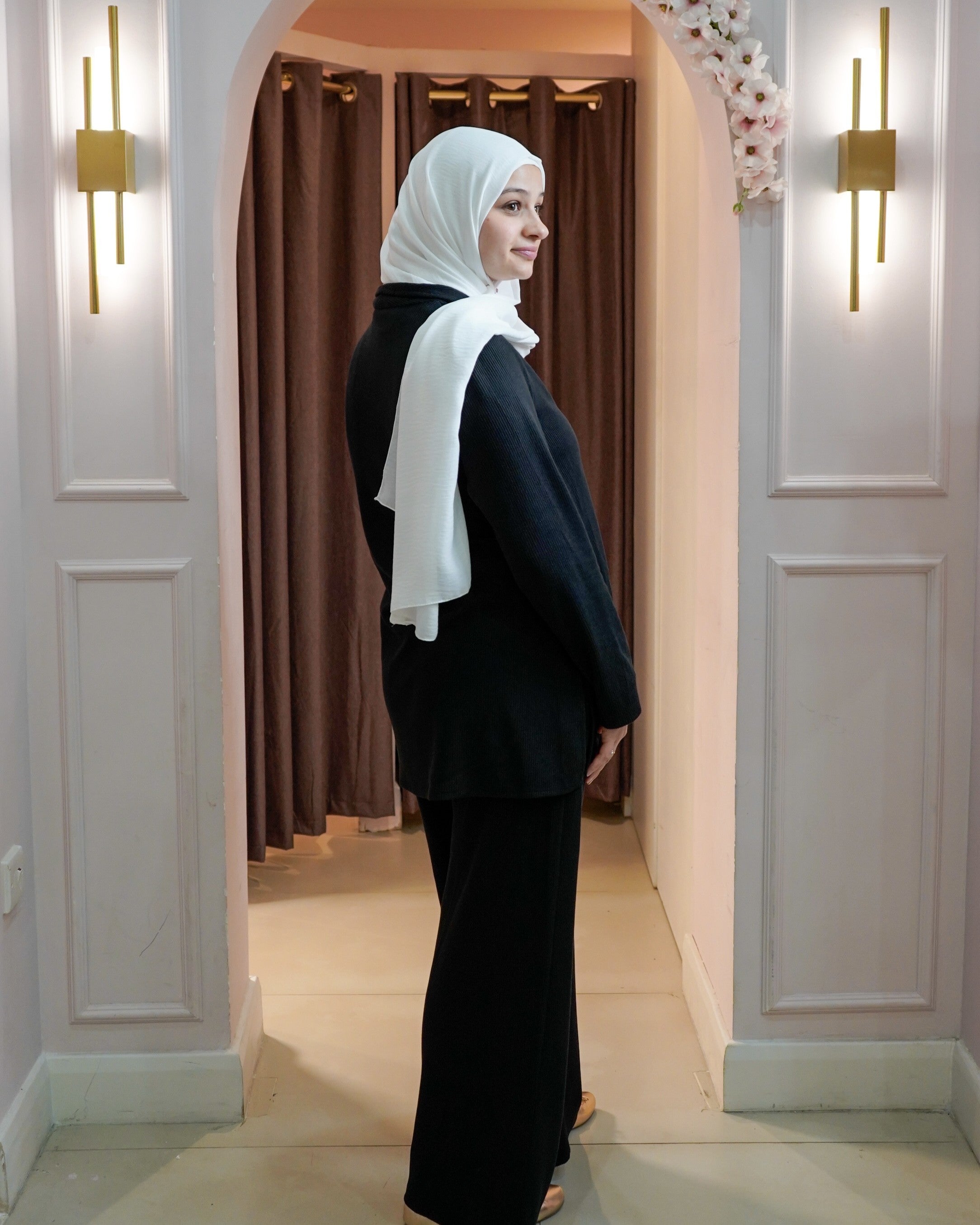 Waist-wrap trouser set