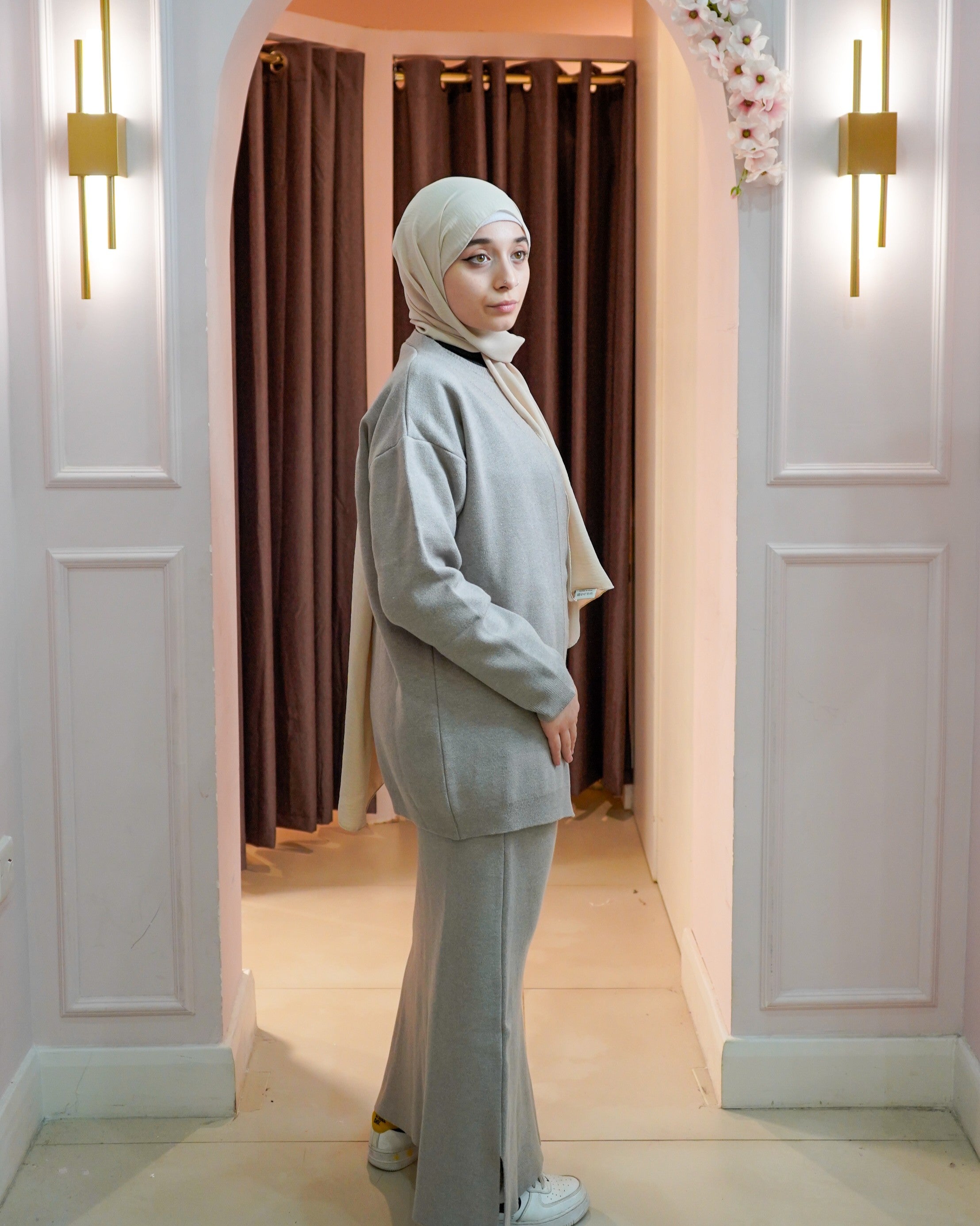3 piece knit skirt set