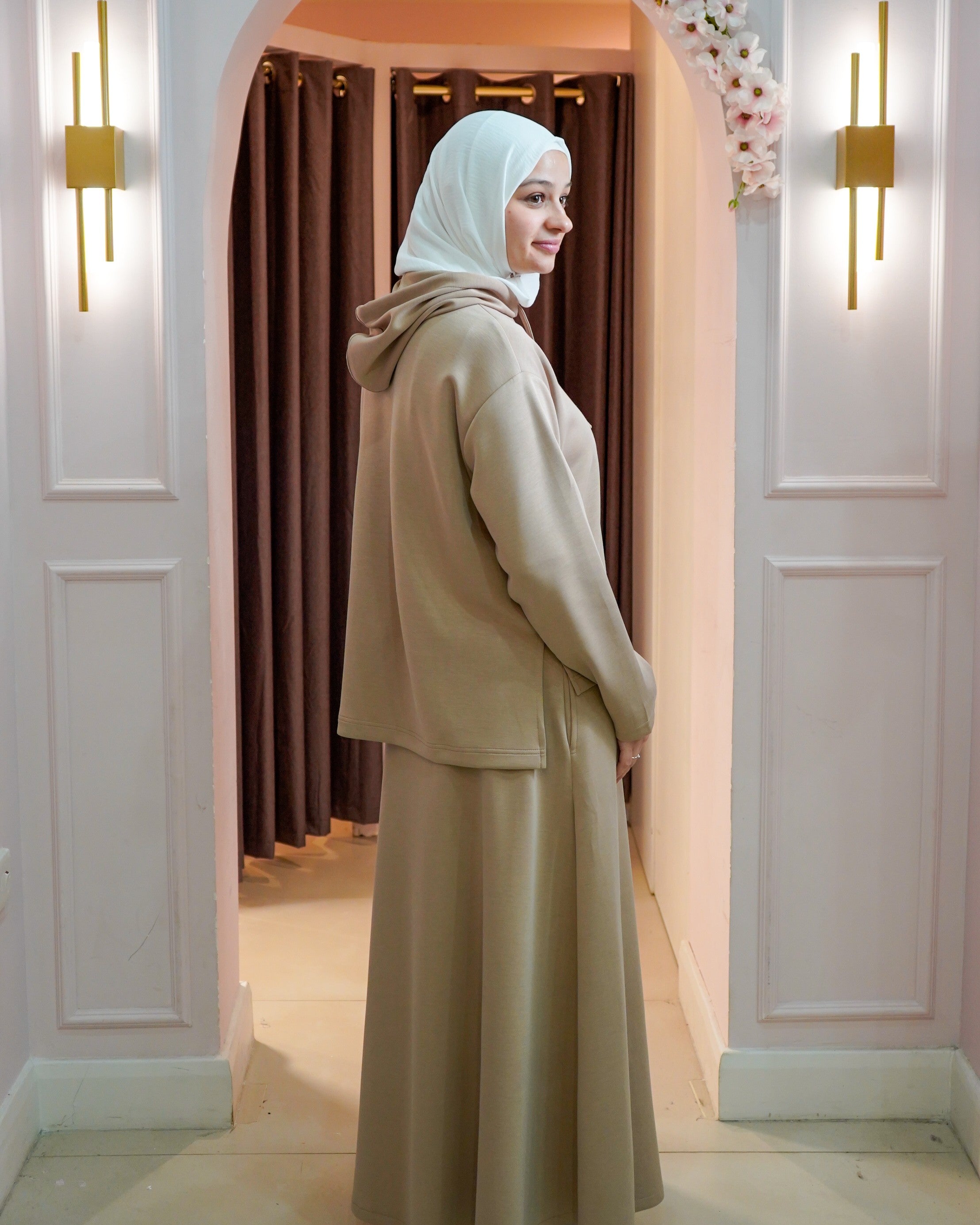 Hooded Skirt Set