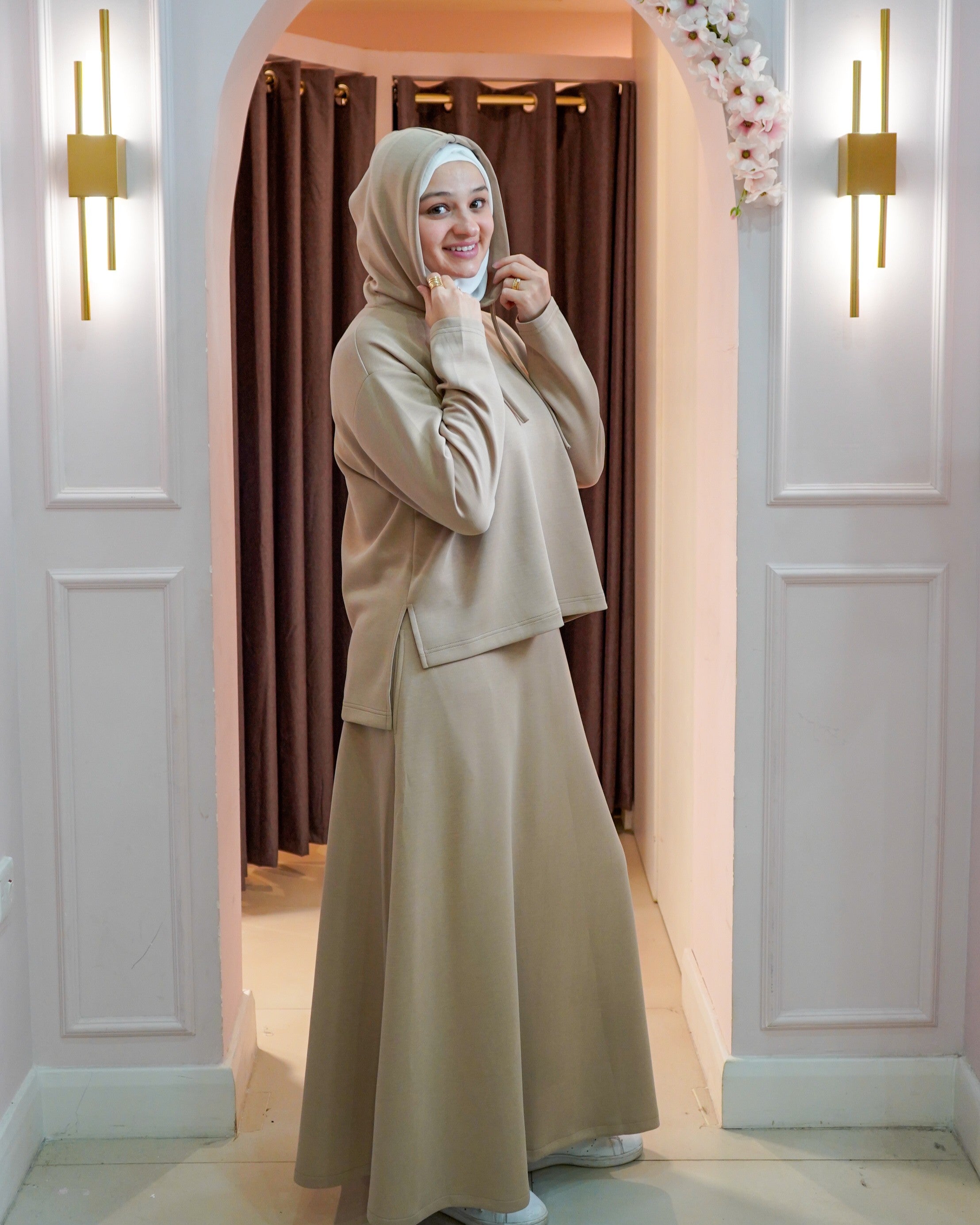 Hooded Skirt Set