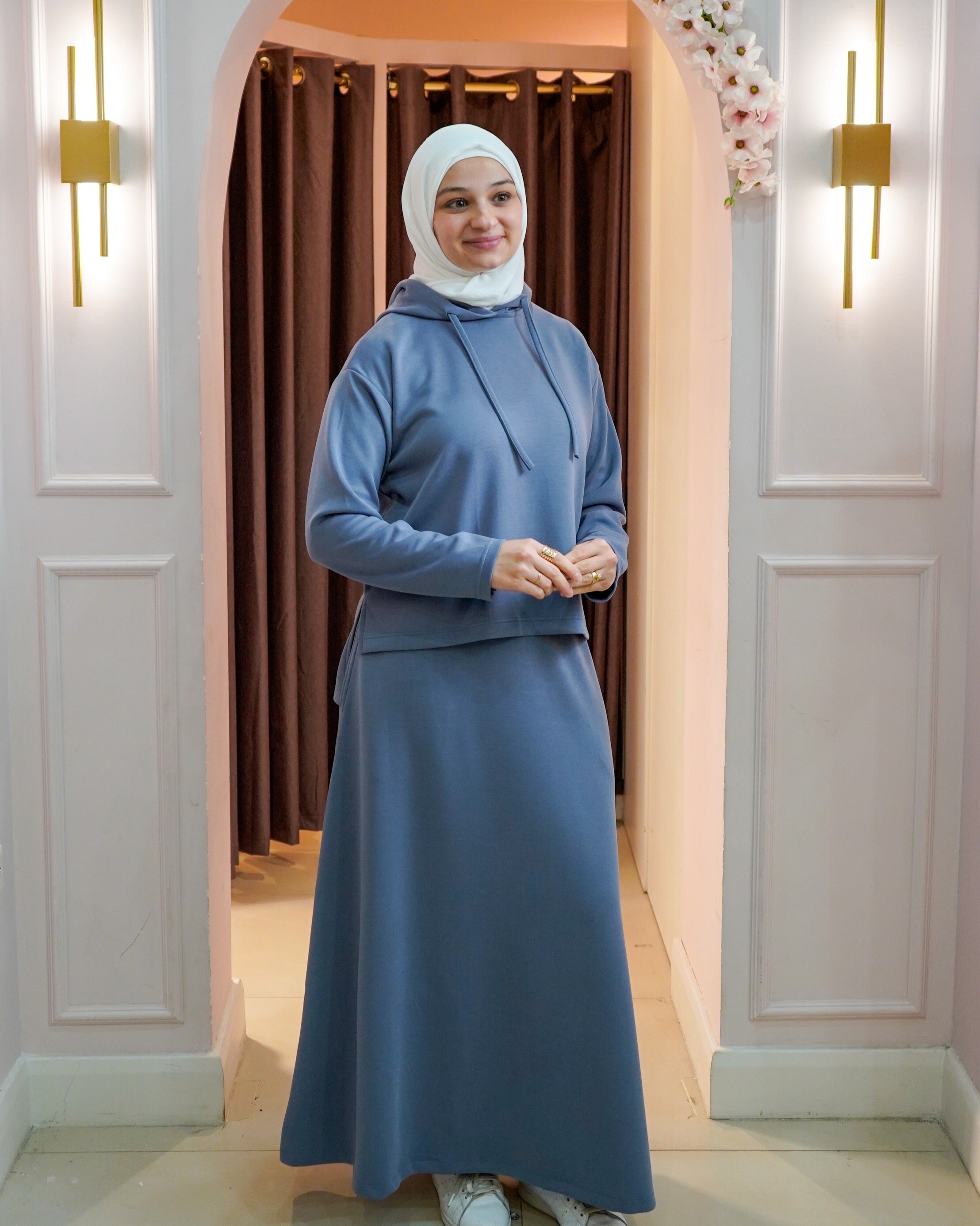 Hooded Skirt Set