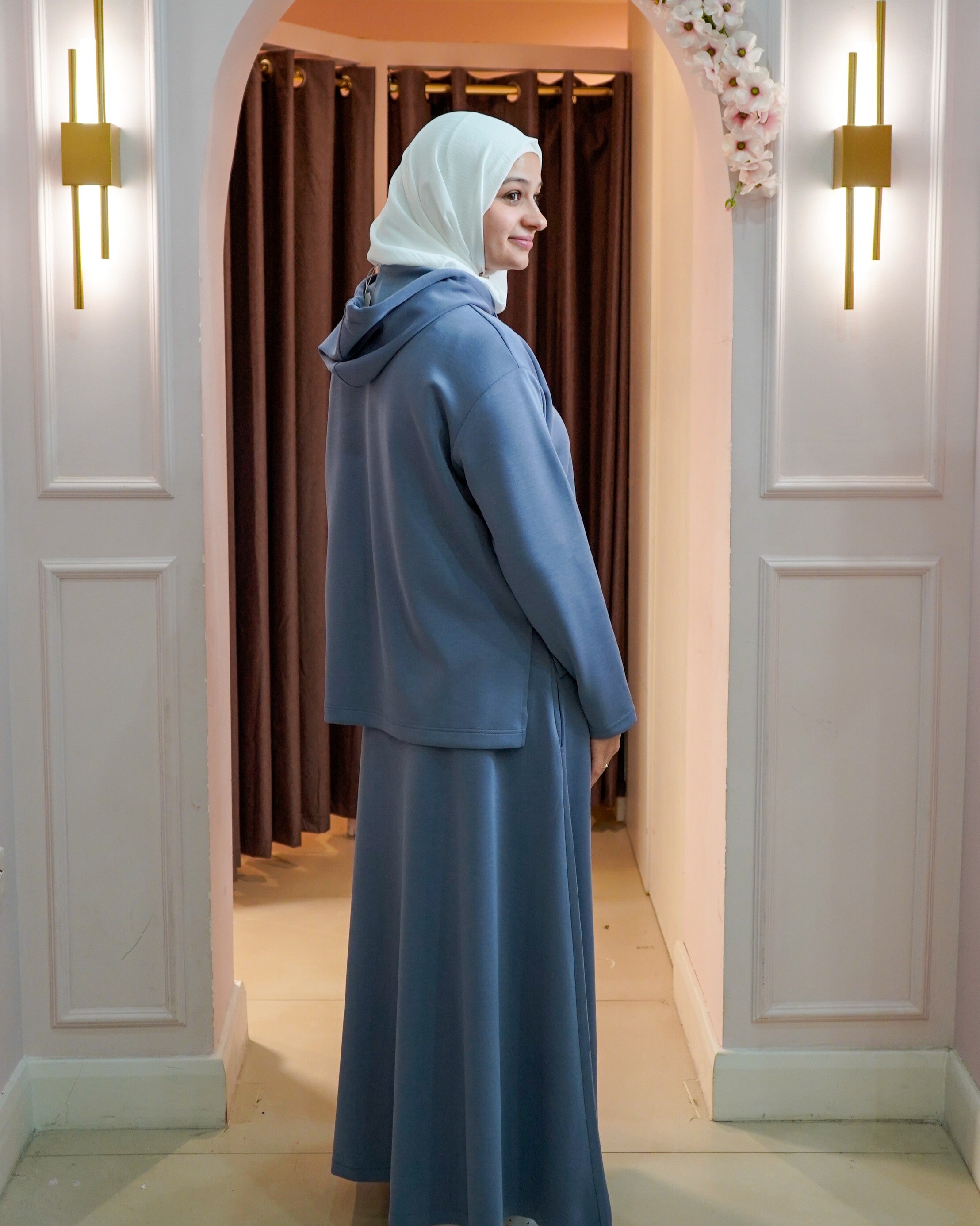 Hooded Skirt Set