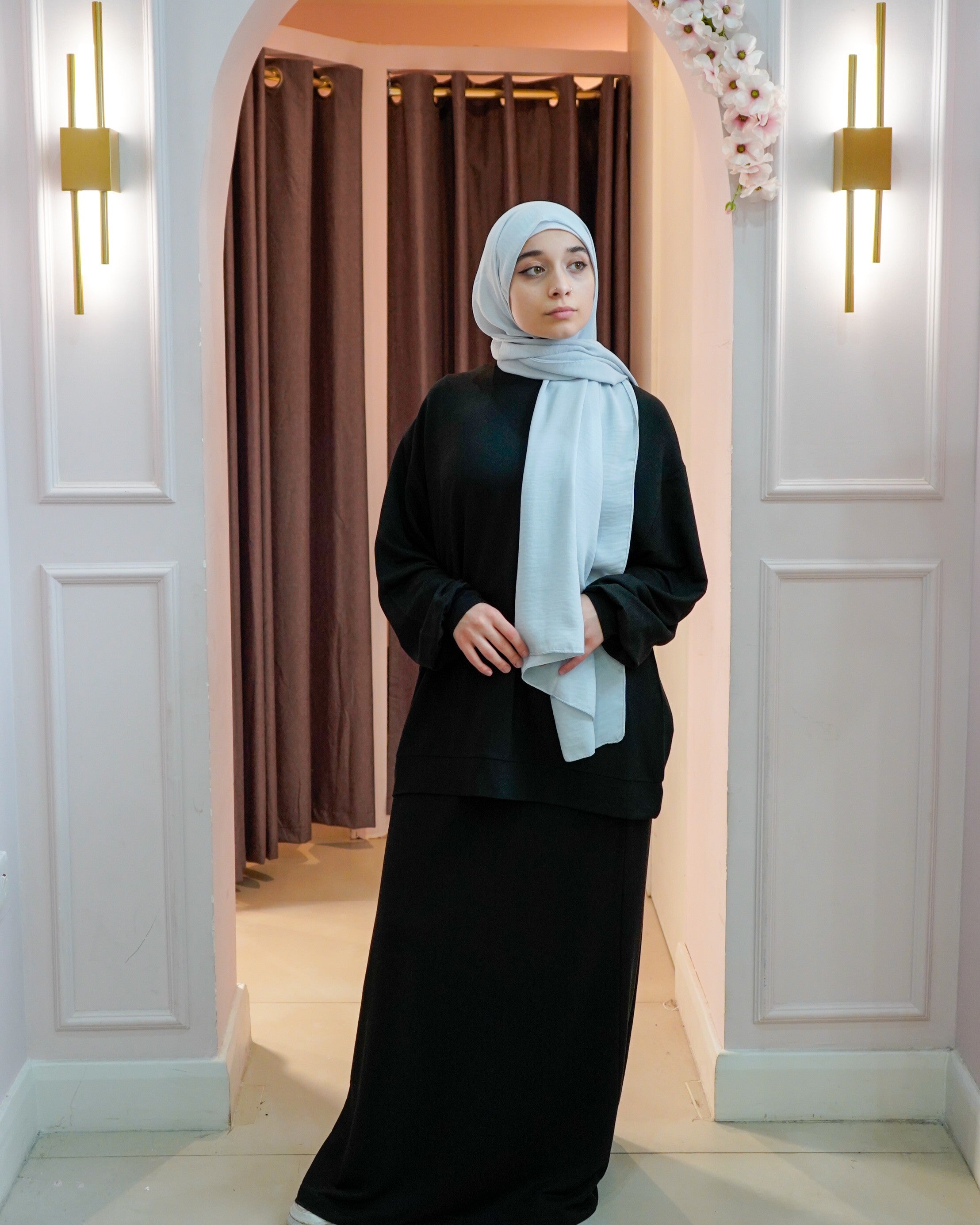 Cuffed Jumper Skirt Set