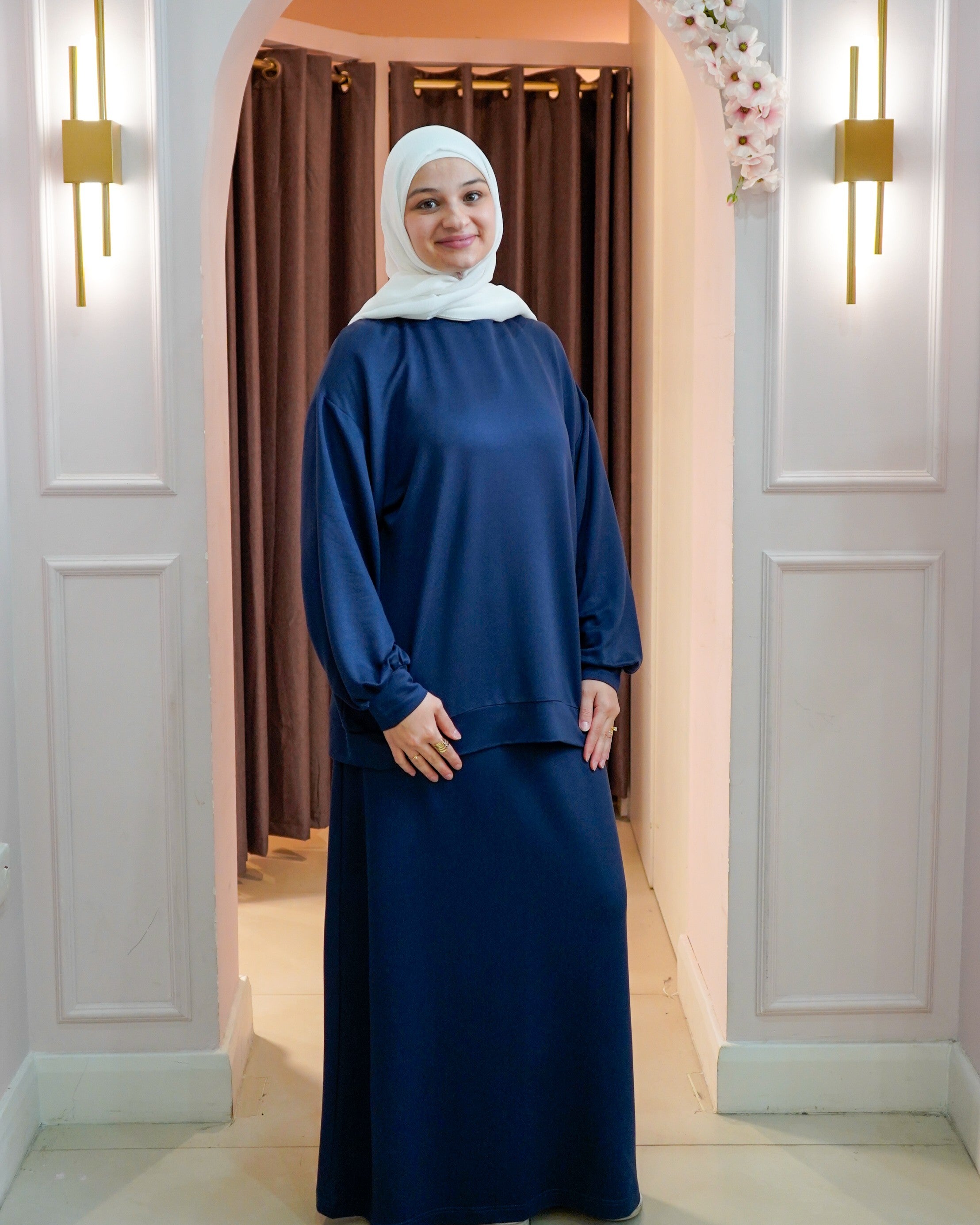 Cuffed Jumper Skirt Set