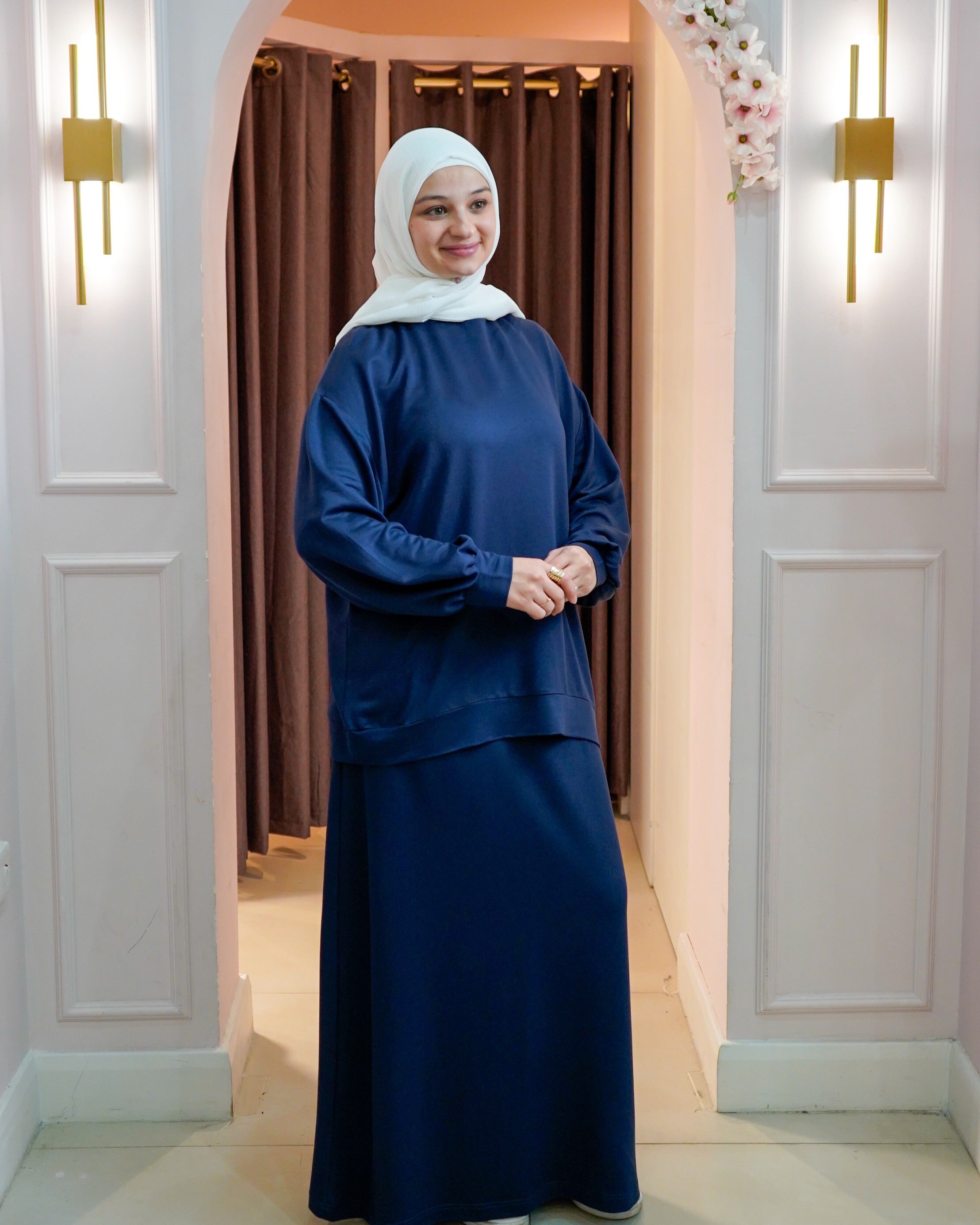 Cuffed Jumper Skirt Set