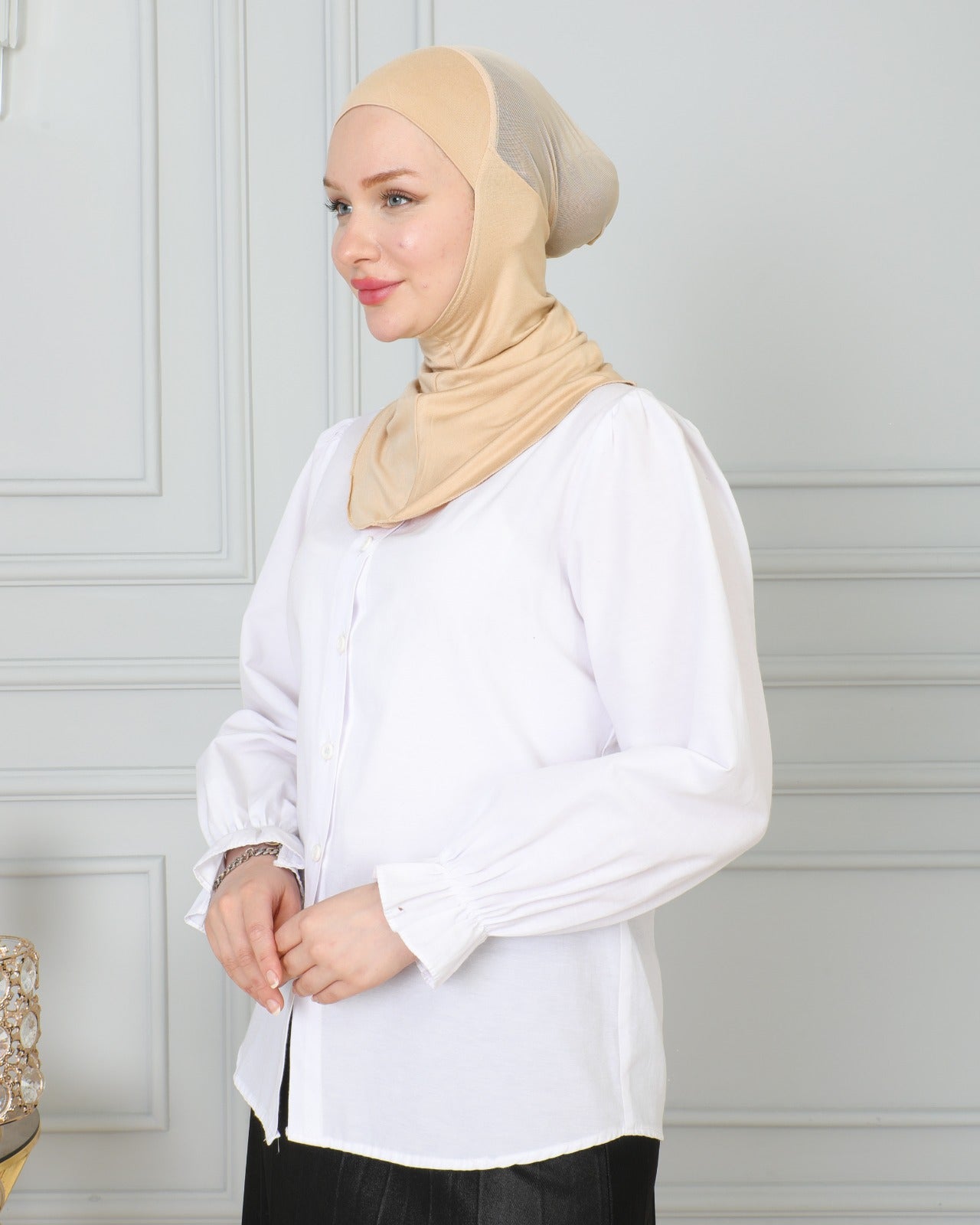 Zulaikha Under-piece (Half Cotton Half Mesh)