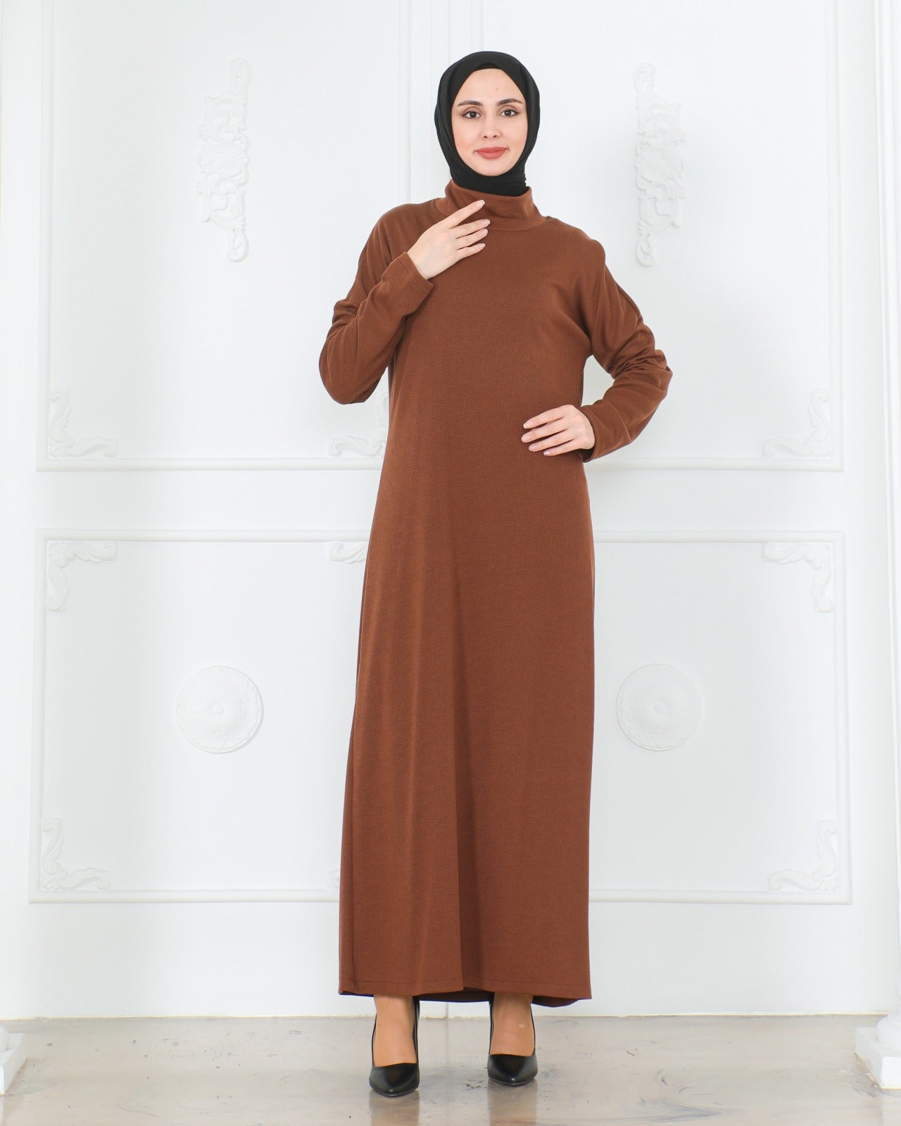 Knit Turtleneck Dress