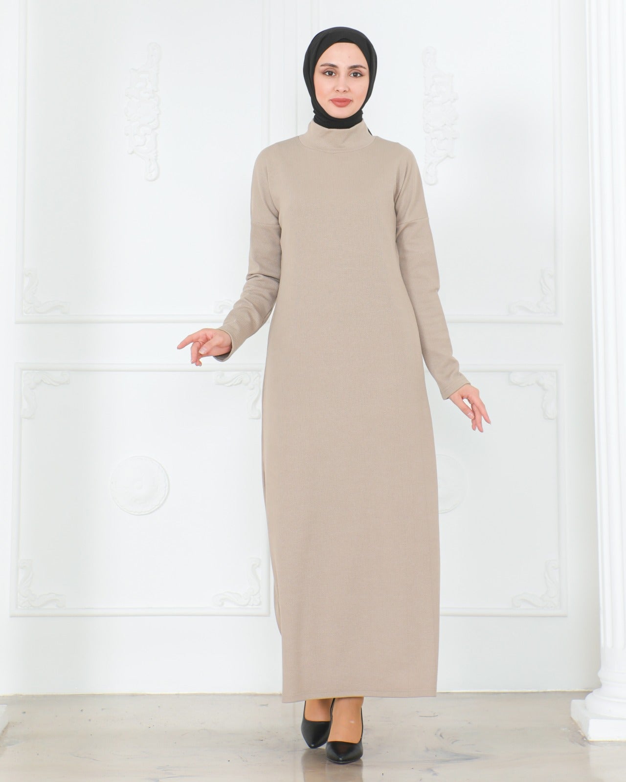Knit Turtleneck Dress