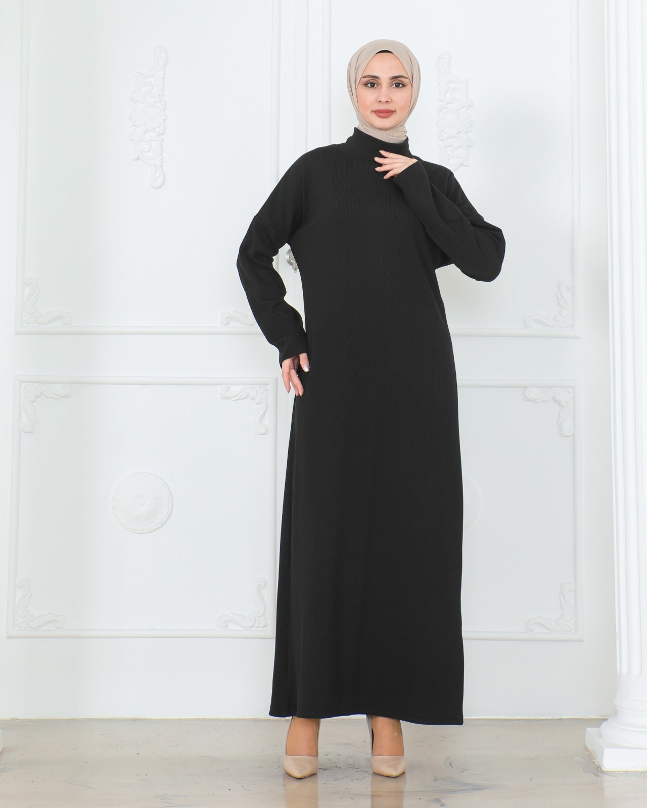 Knit Turtleneck Dress