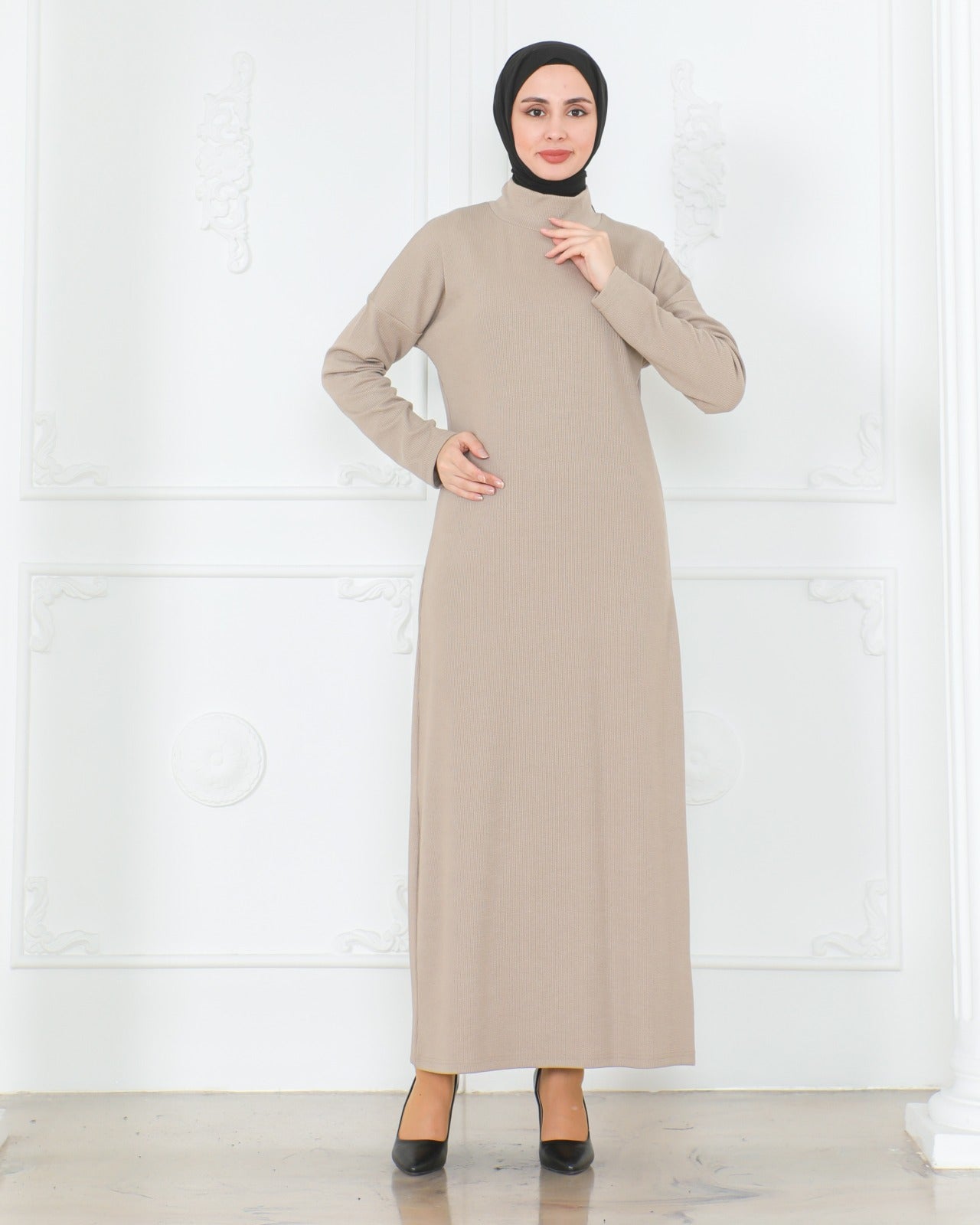 Knit Turtleneck Dress