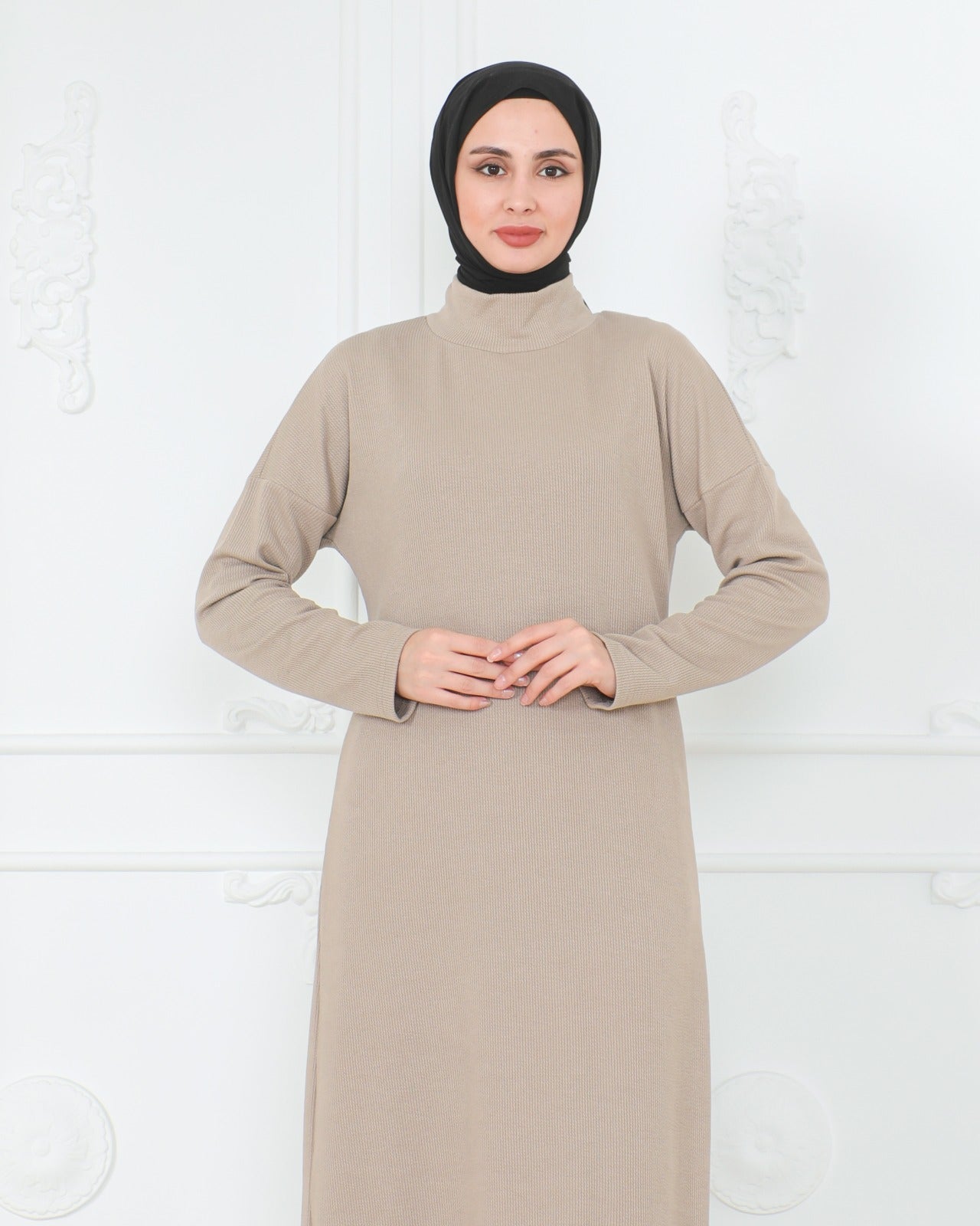 Knit Turtleneck Dress