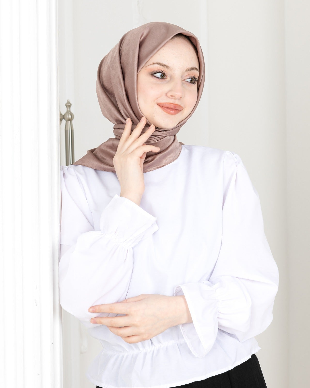 Patterned Square Hijab