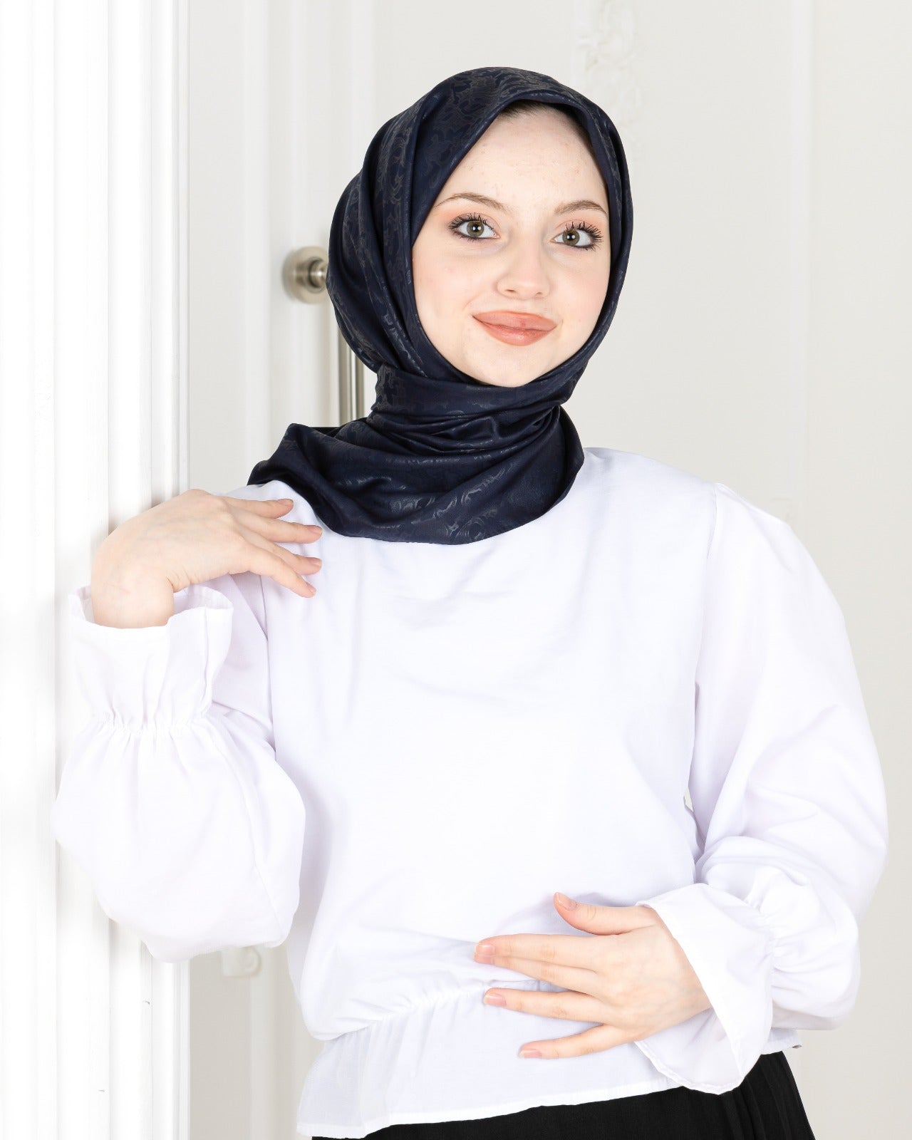Patterned Square Hijab