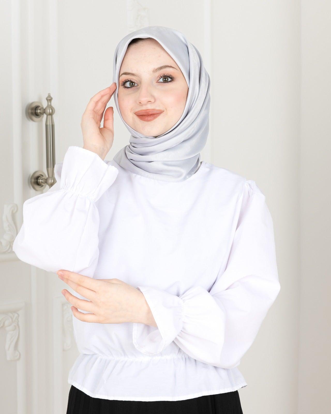 Patterned Square Hijab