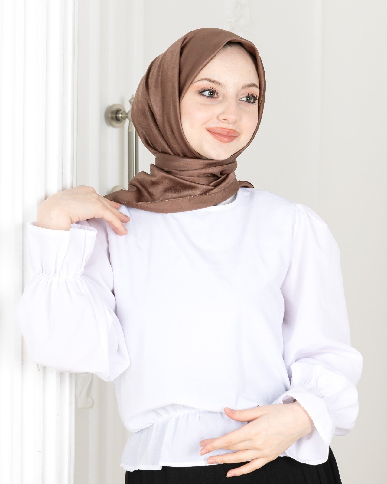 Patterned Square Hijab