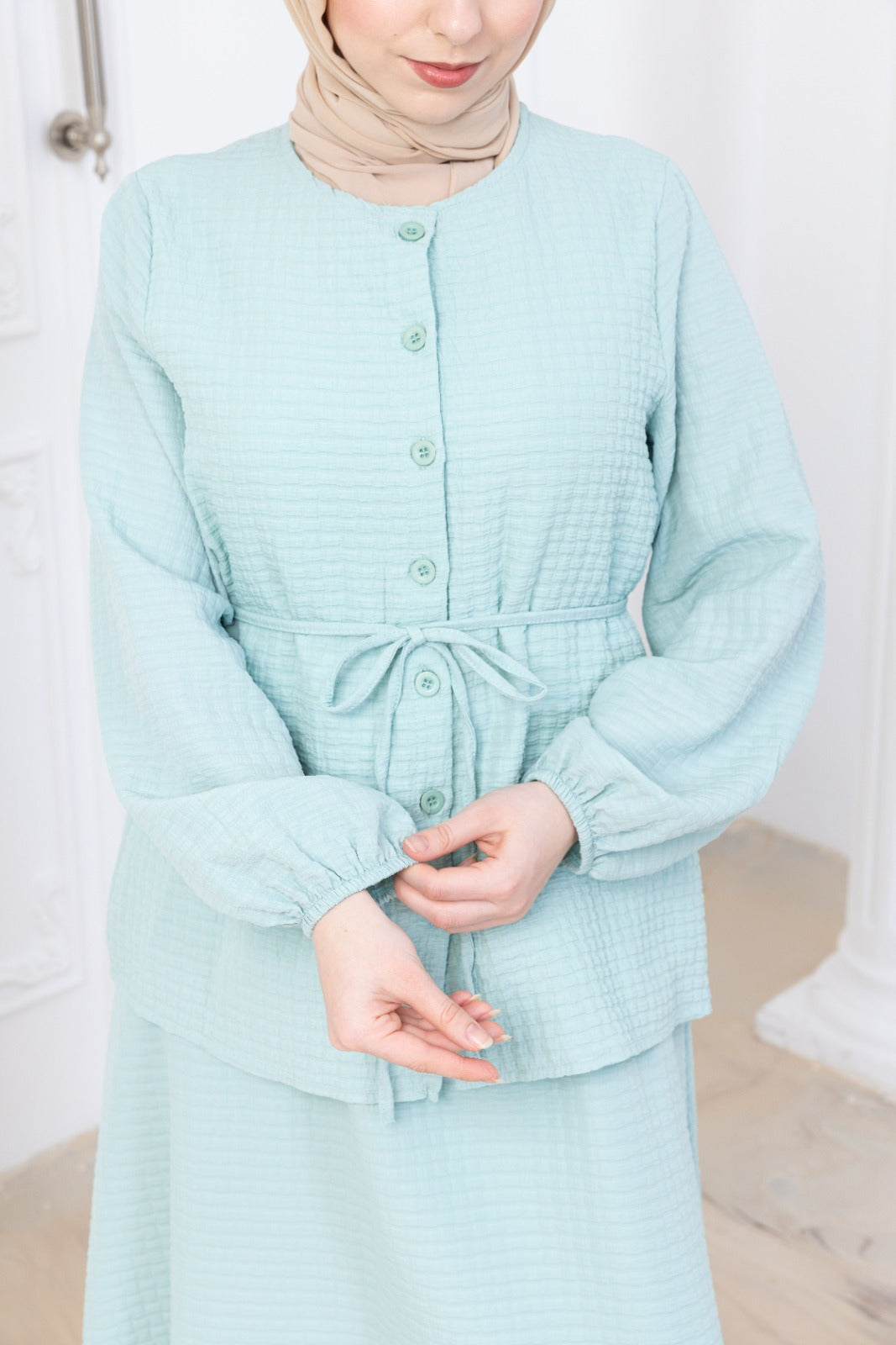 Light Stone Skirt co-ord
