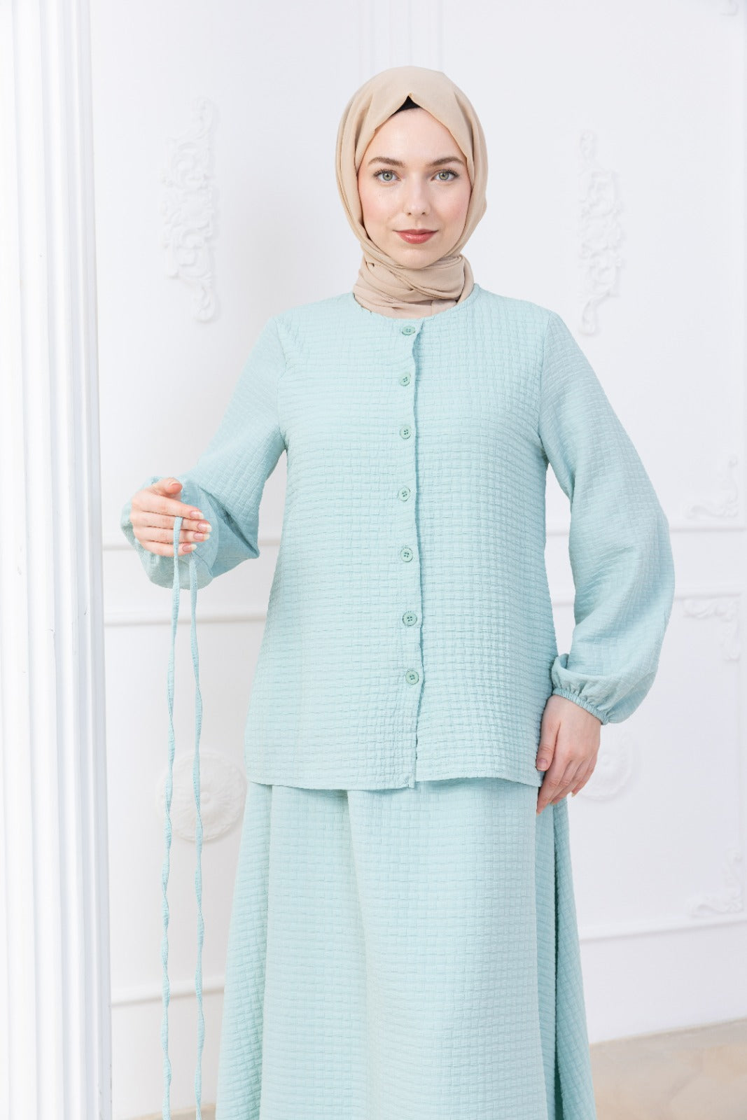 Light Stone Skirt co-ord