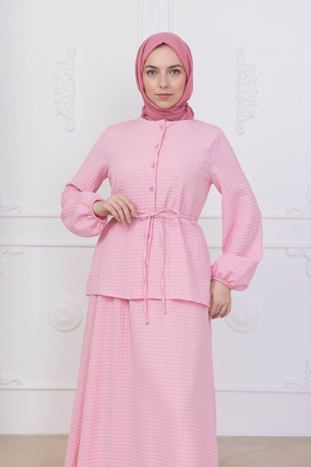 Light Stone Skirt co-ord
