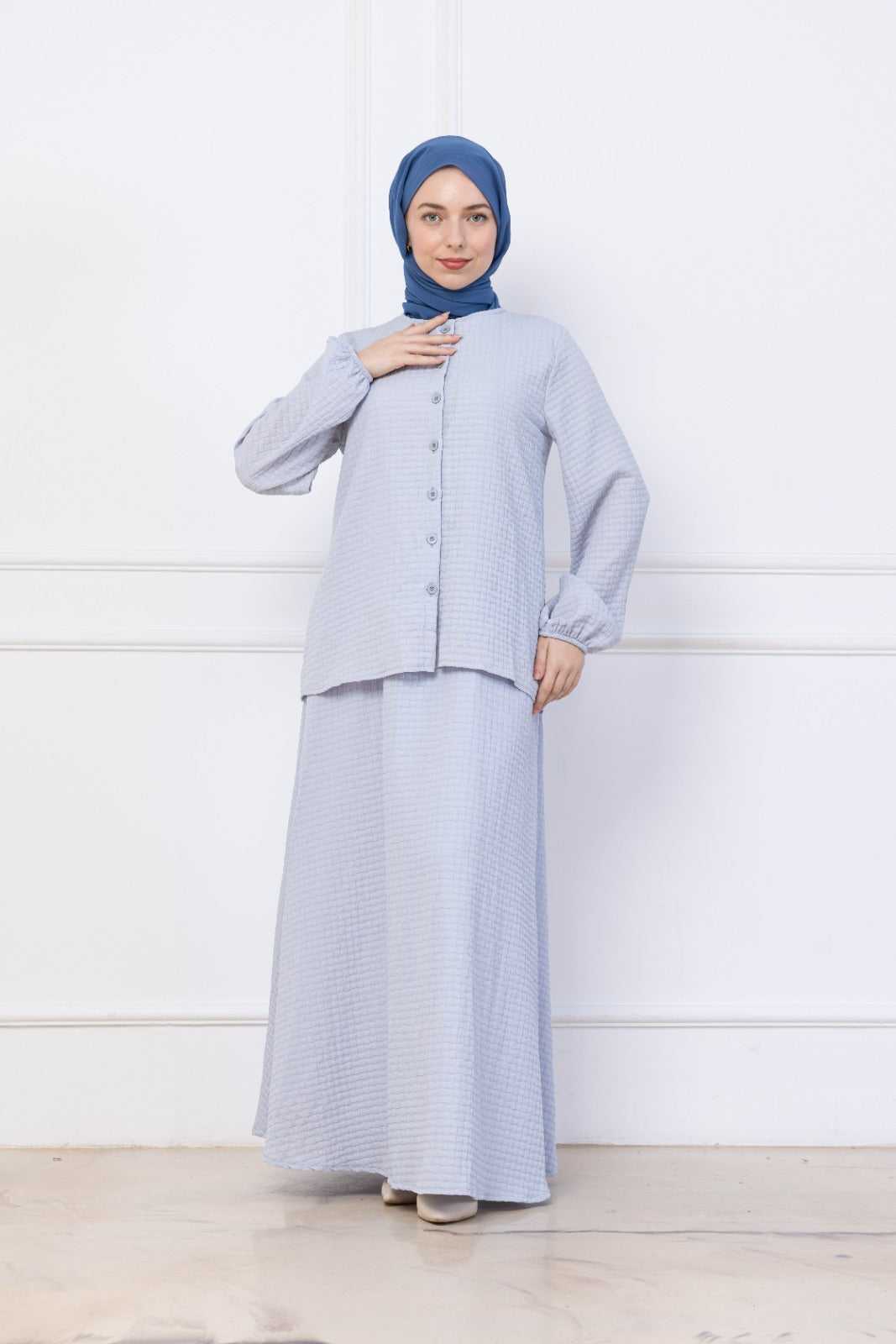 Light Stone Skirt co-ord