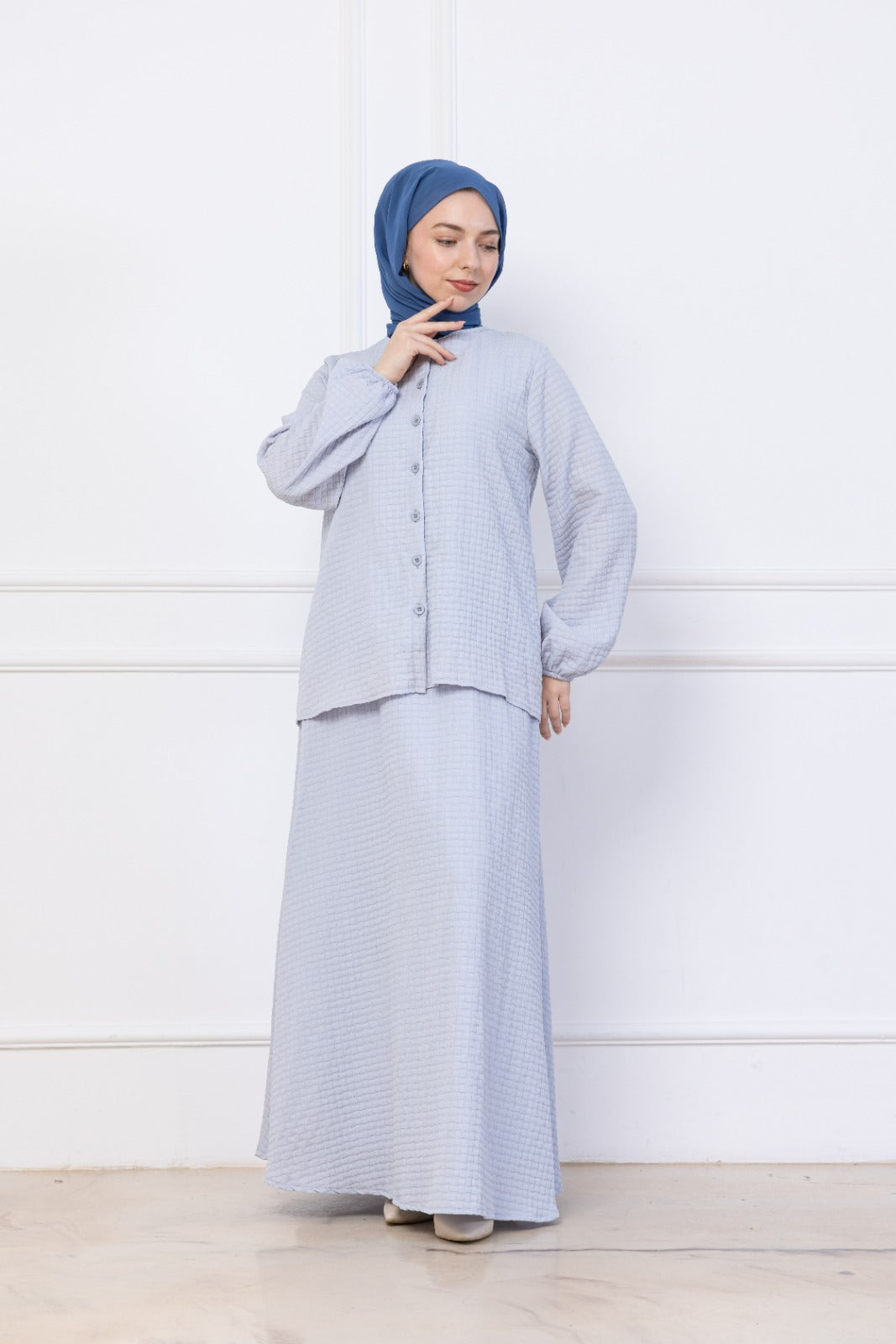 Light Stone Skirt co-ord