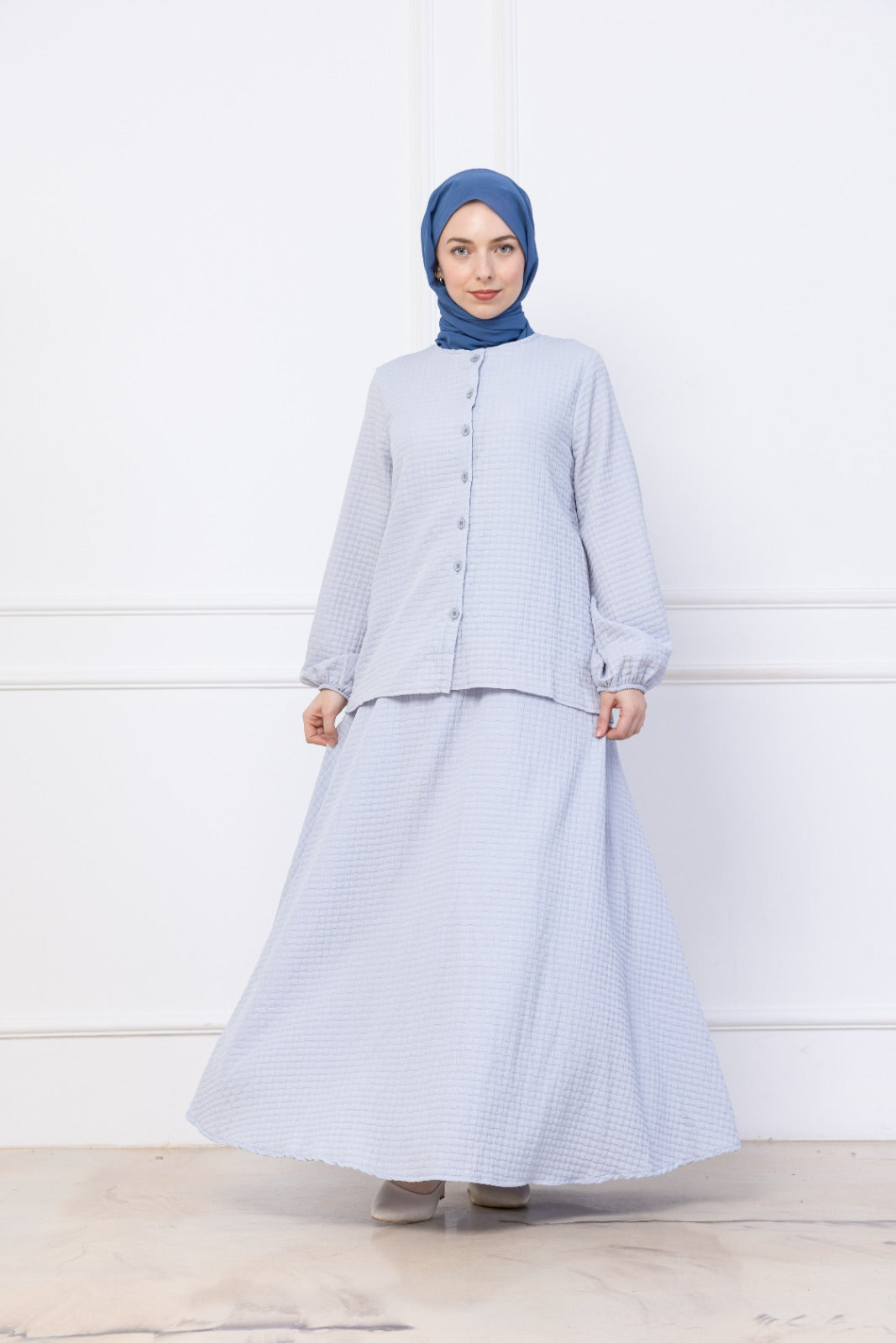 Light Stone Skirt co-ord