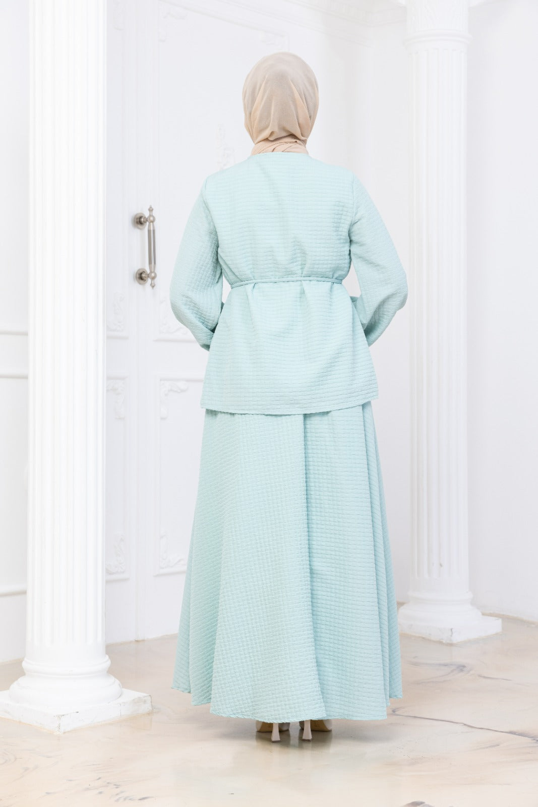 Light Stone Skirt co-ord