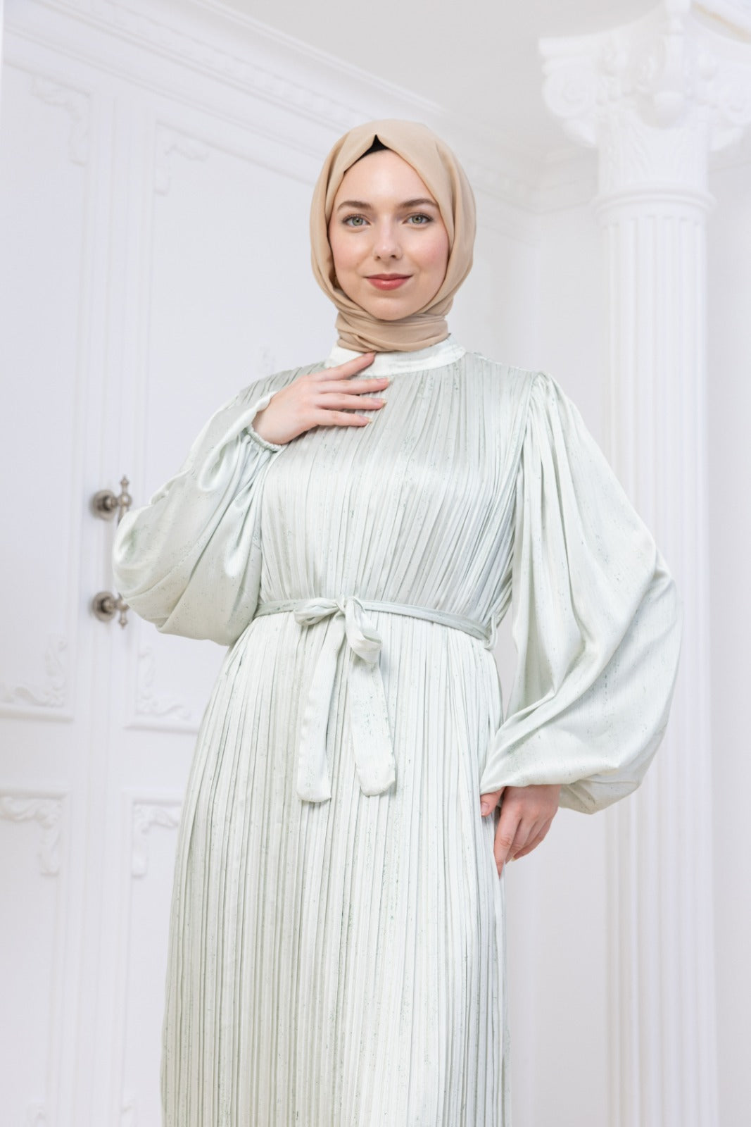 Silk Pleat Dress