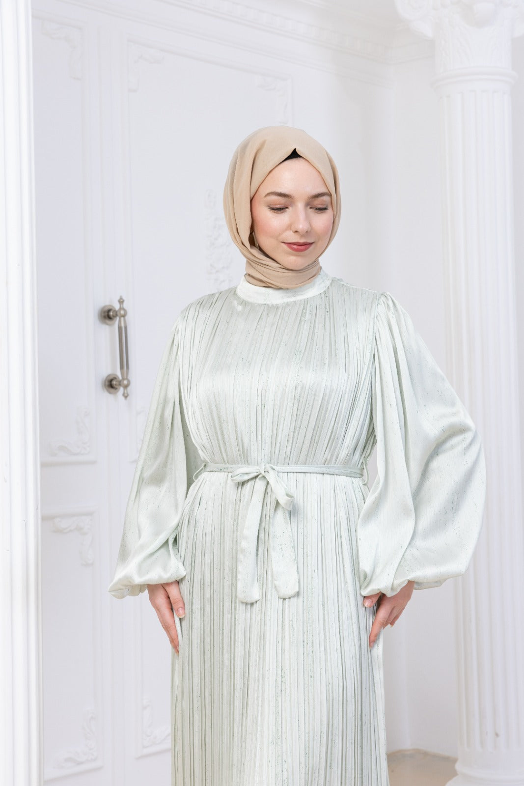 Silk Pleat Dress