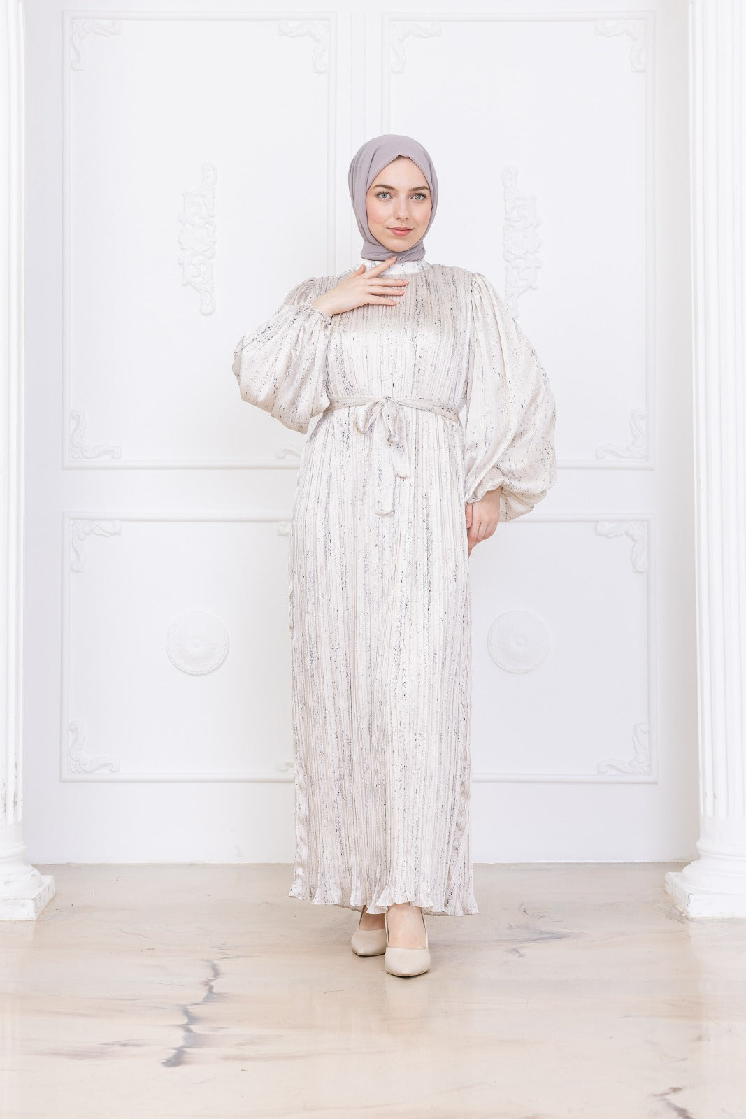 Silk Pleat Dress