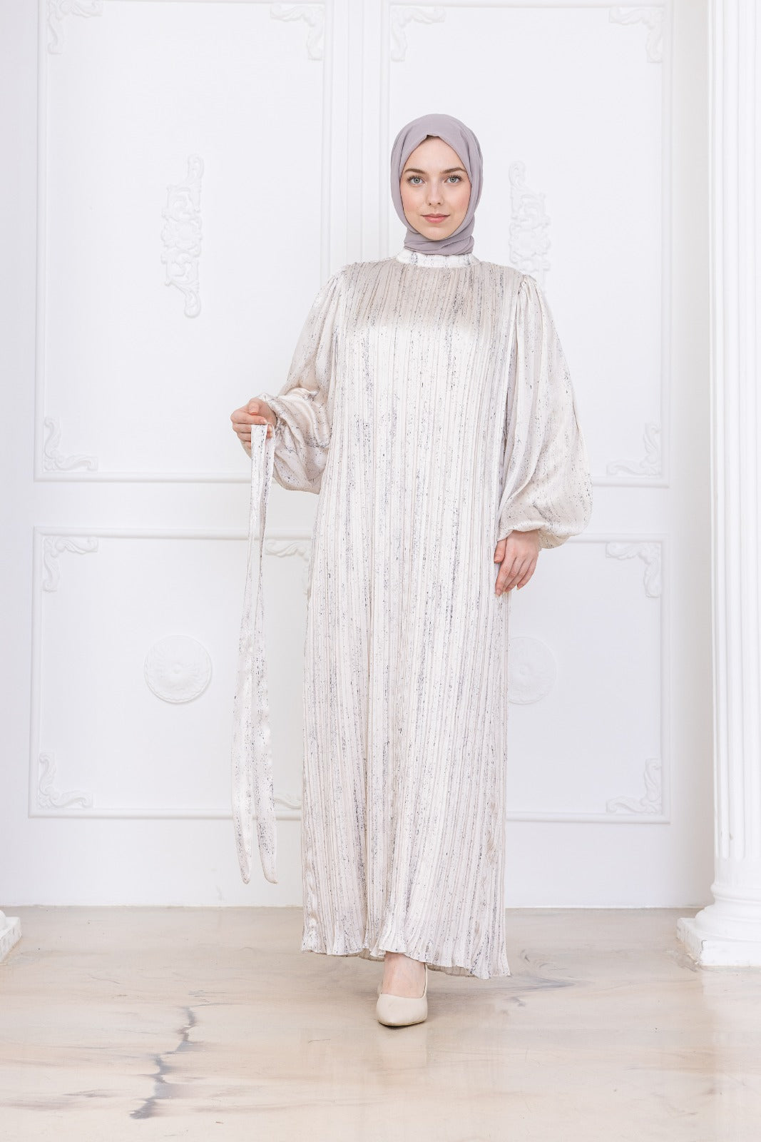 Silk Pleat Dress