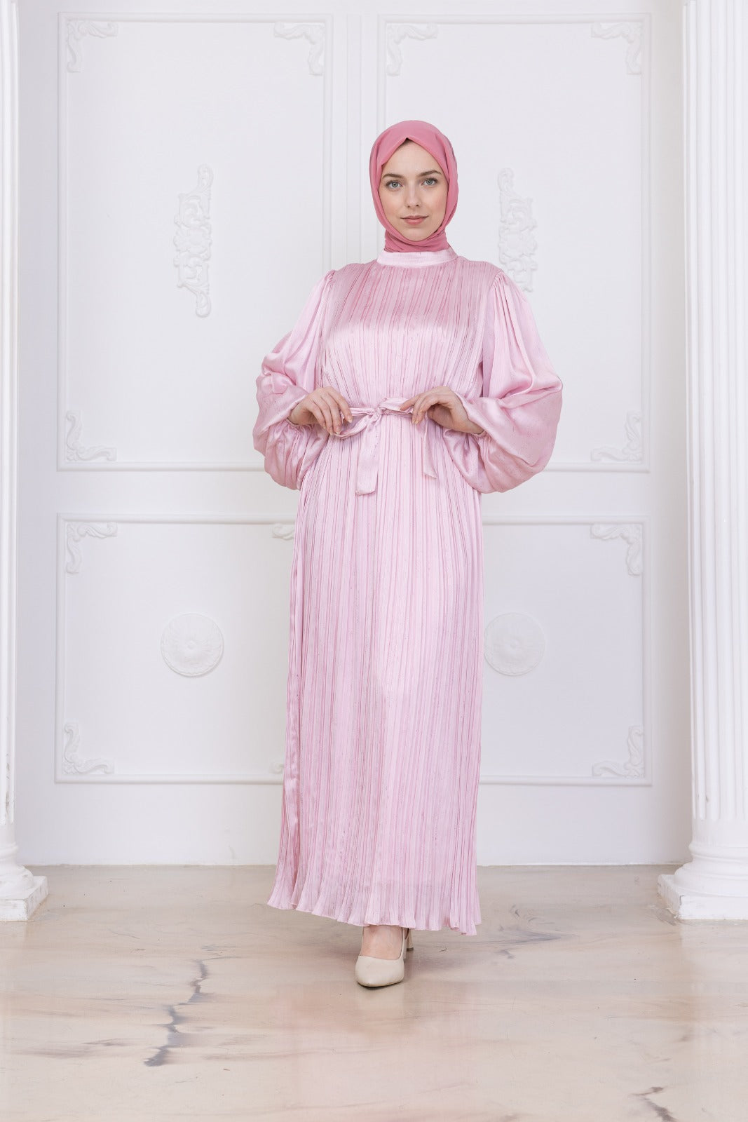Silk Pleat Dress
