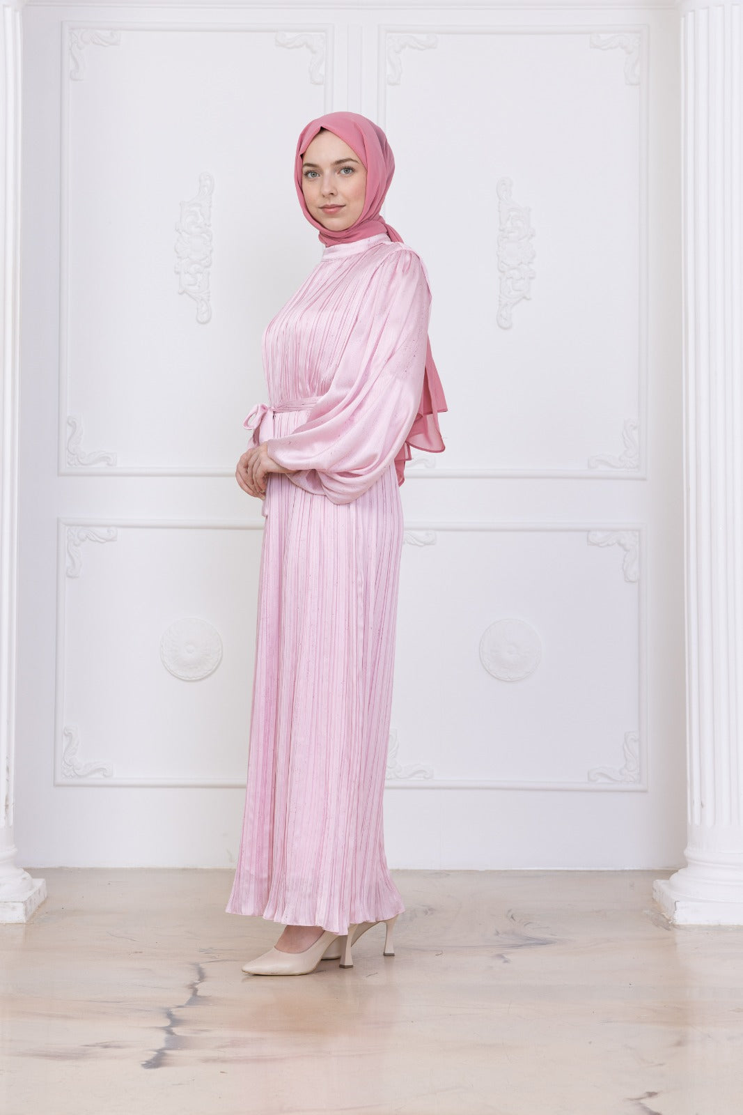 Silk Pleat Dress