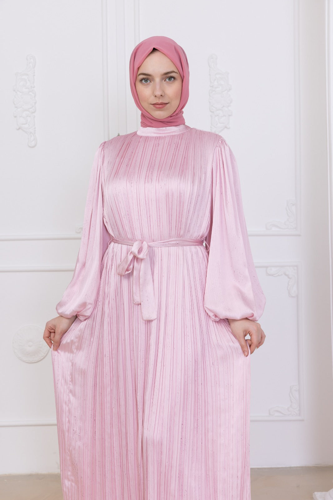 Silk Pleat Dress