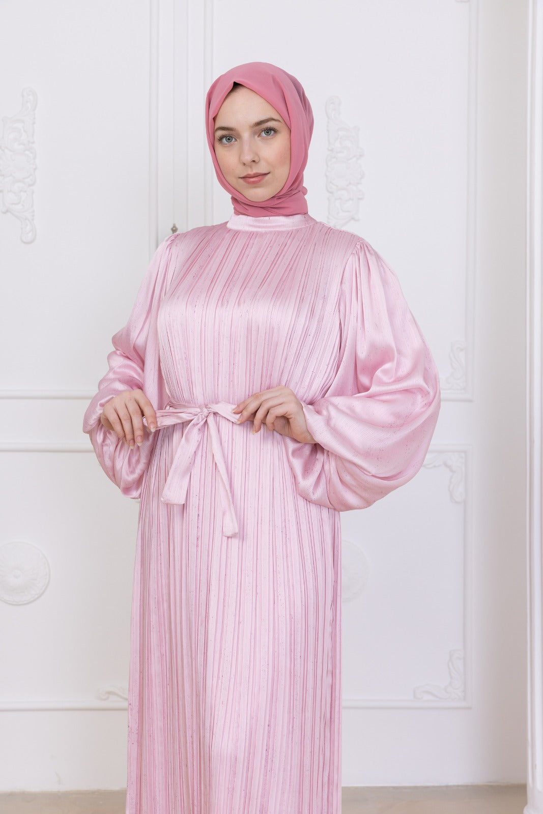 Silk Pleat Dress