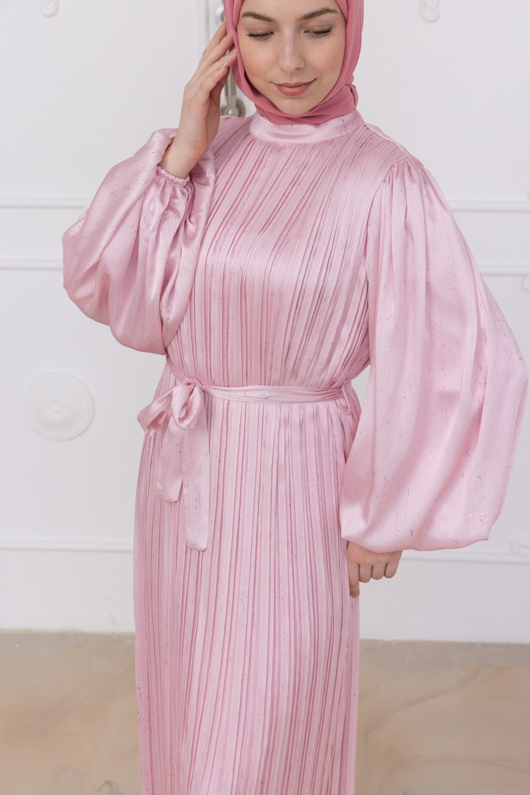 Silk Pleat Dress