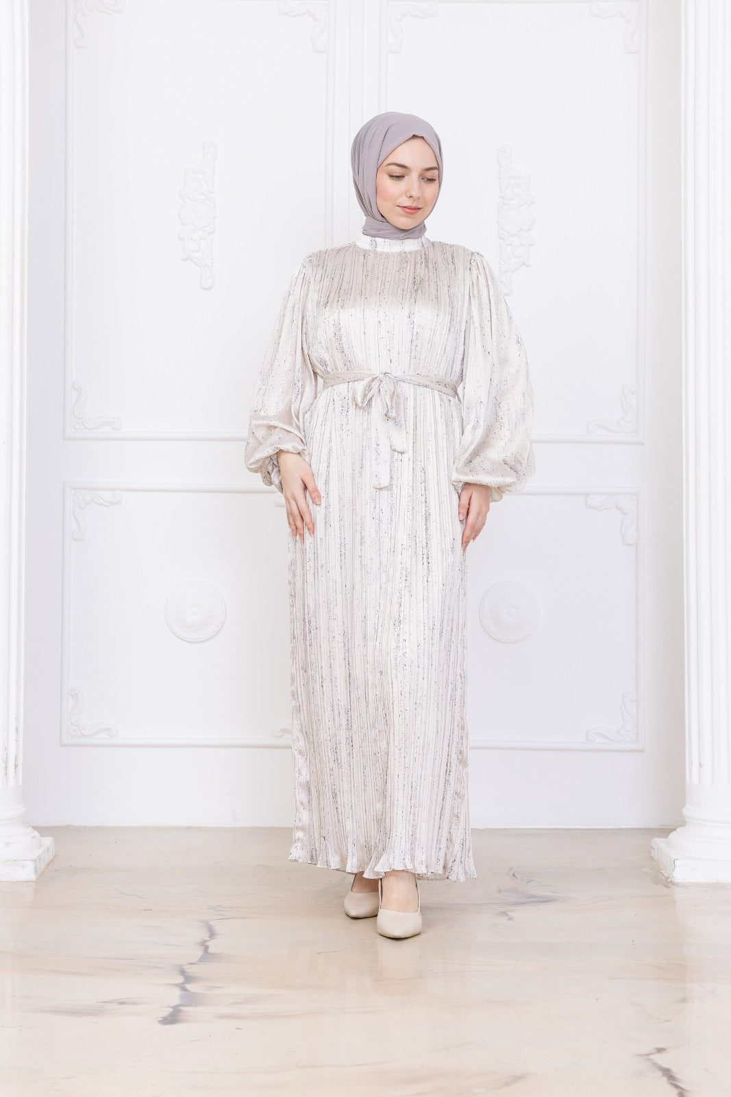Silk Pleat Dress