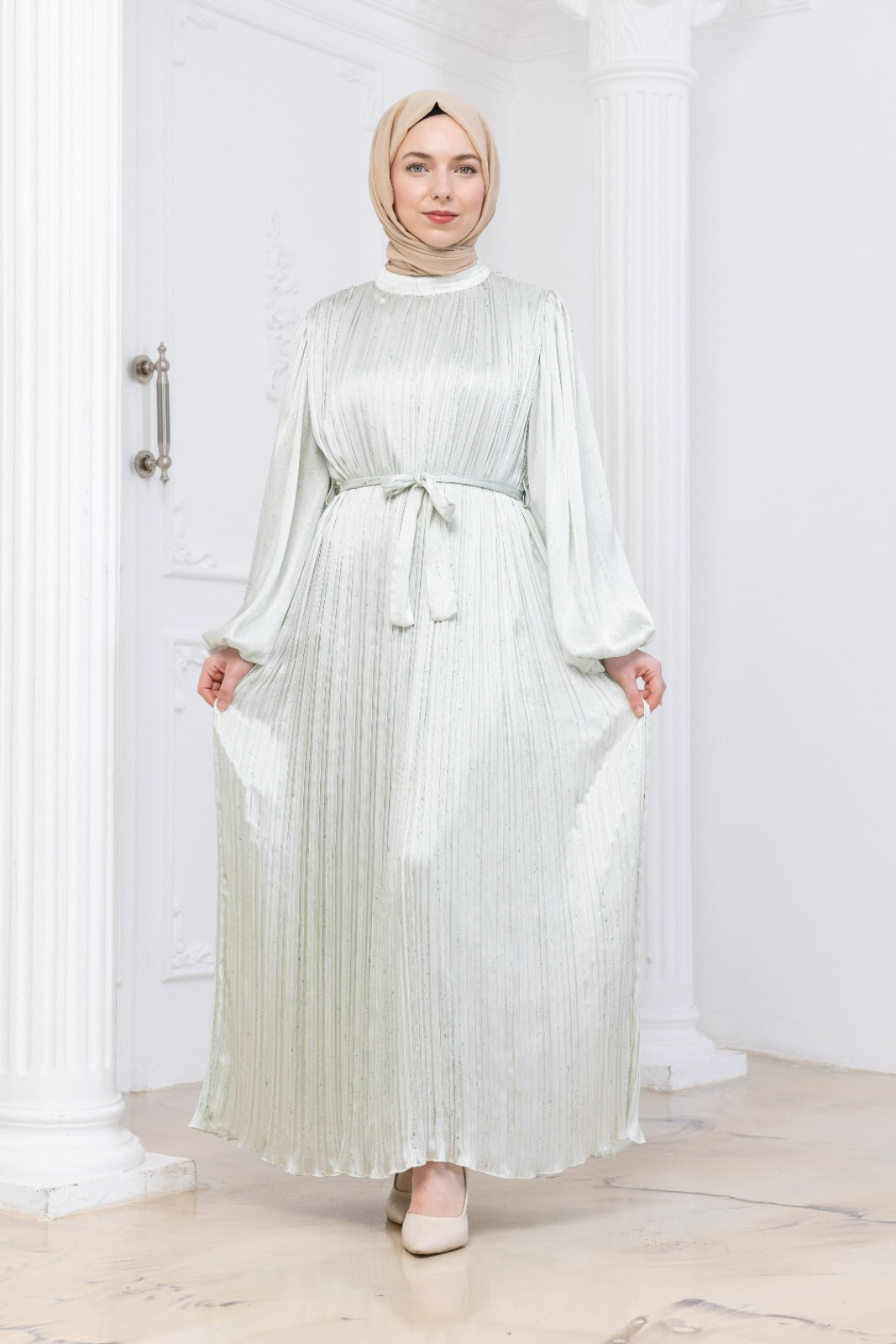 Silk Pleat Dress