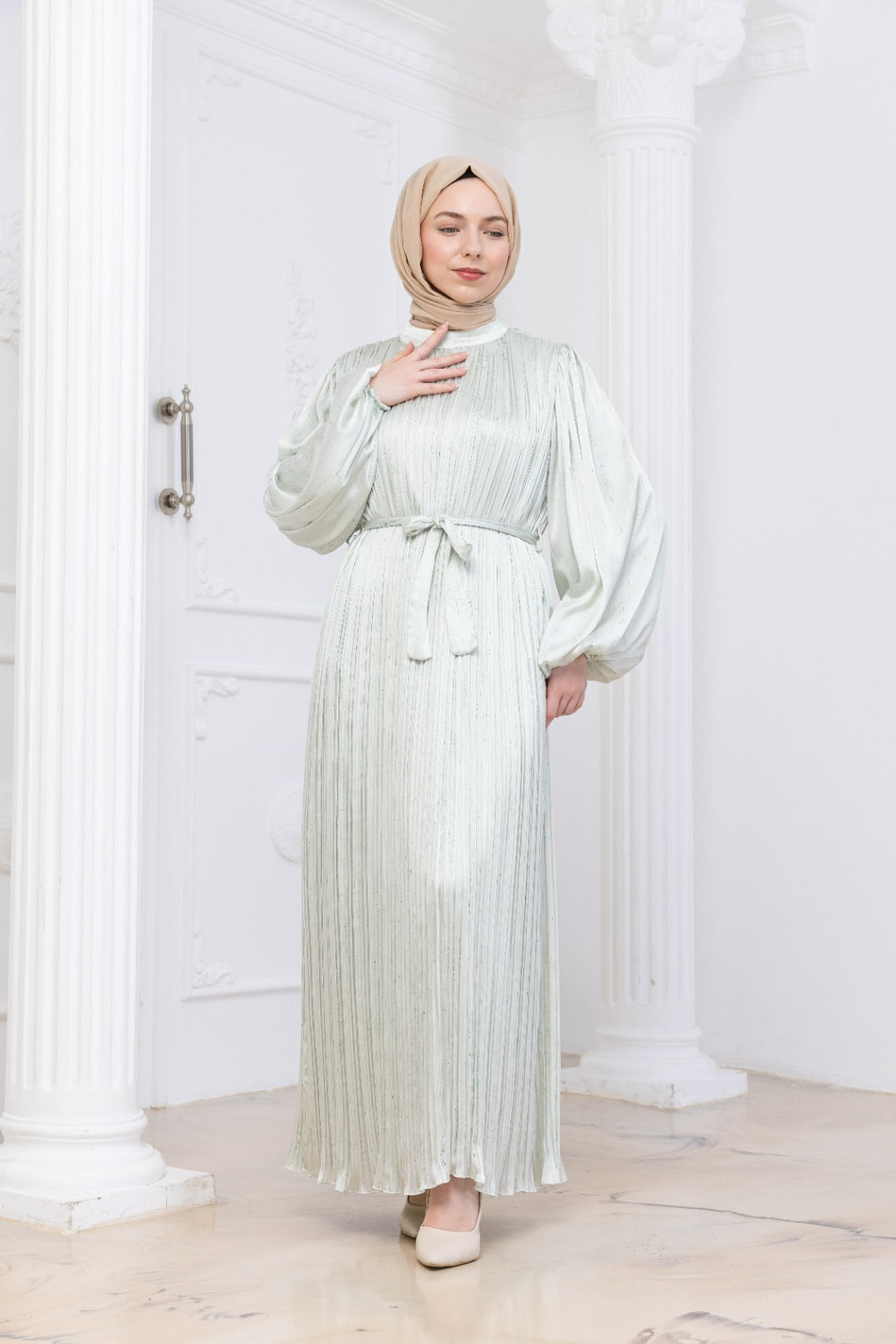 Silk Pleat Dress