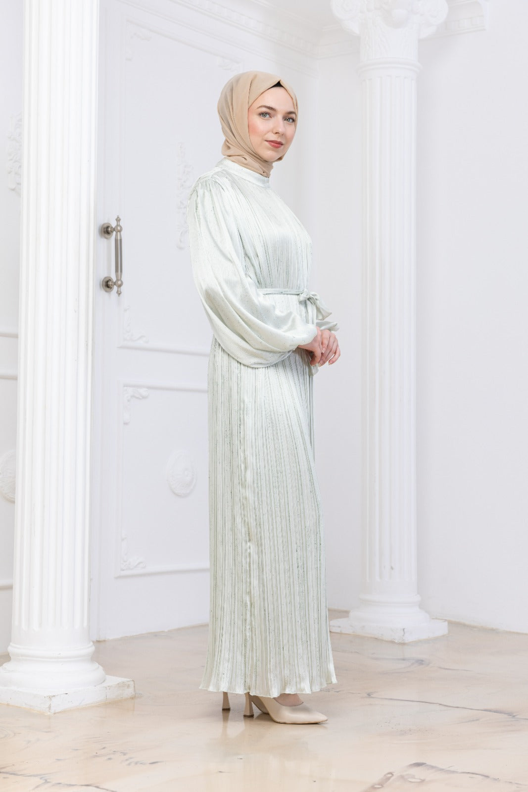 Silk Pleat Dress
