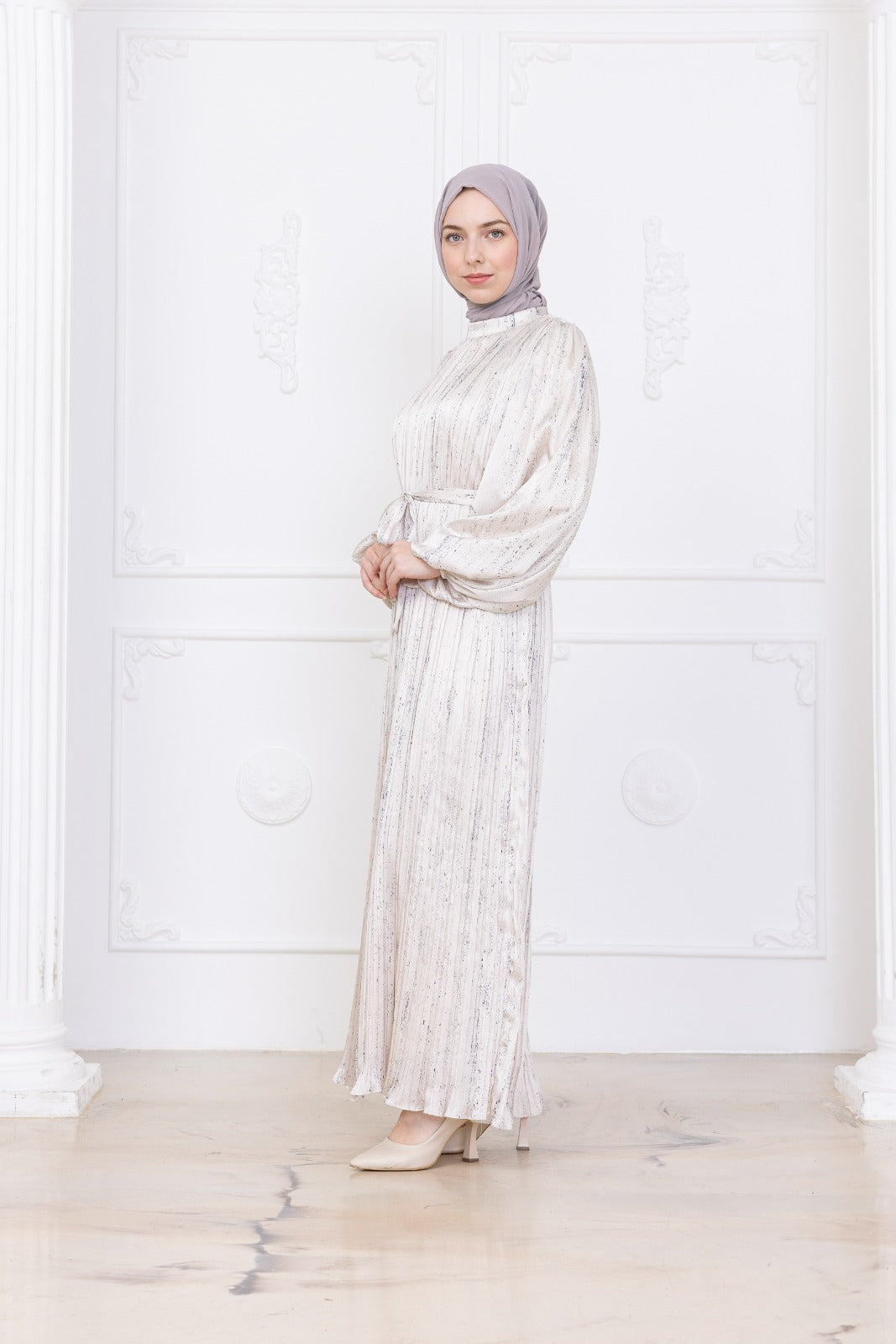 Silk Pleat Dress